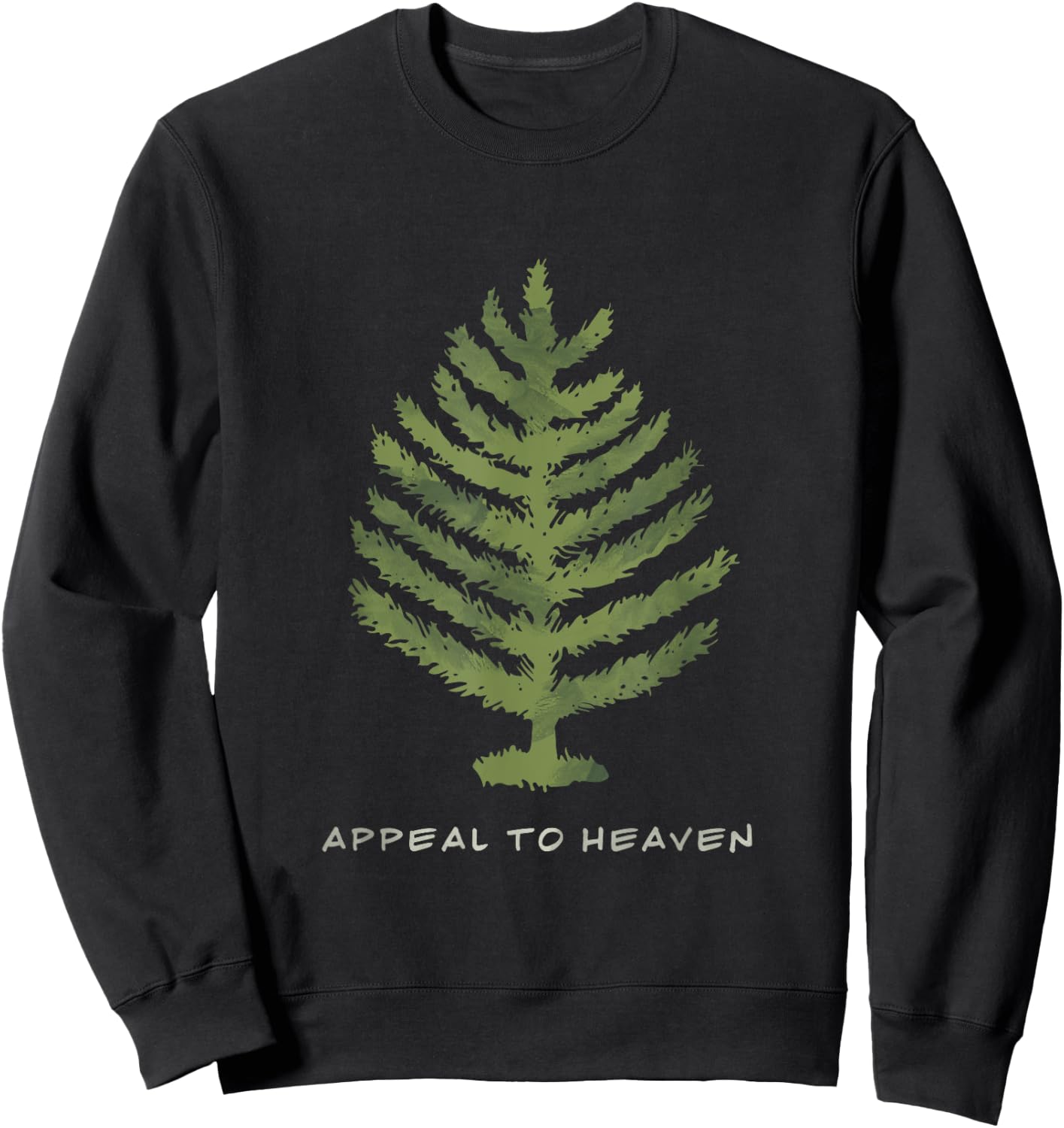 Patriotic Appeal to heaven George Washington battle flag Sweatshirt - Sweatshirt | Black