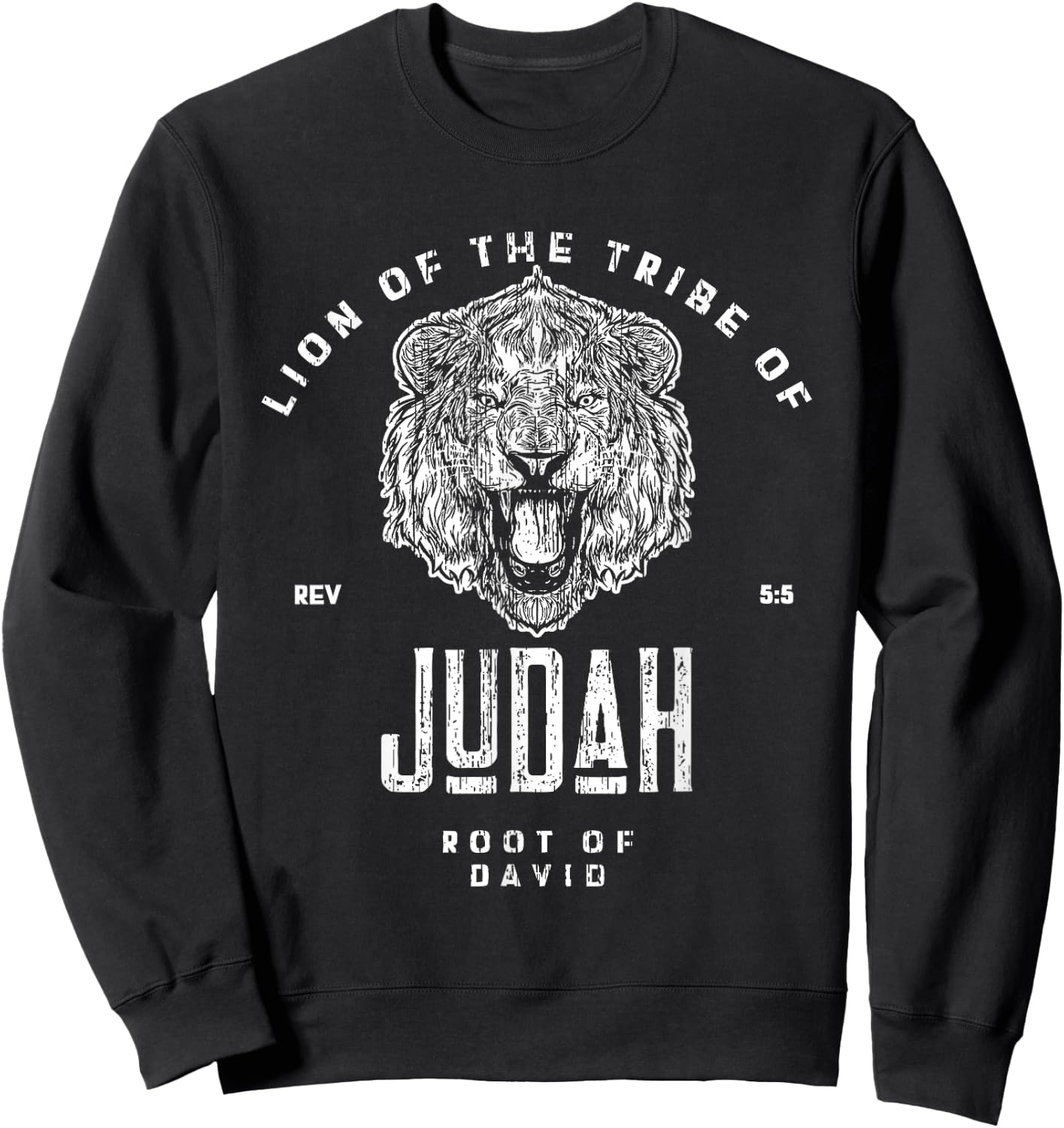 Lion of the Tribe of Judah - 3 Sweatshirt - Sweatshirt | Black