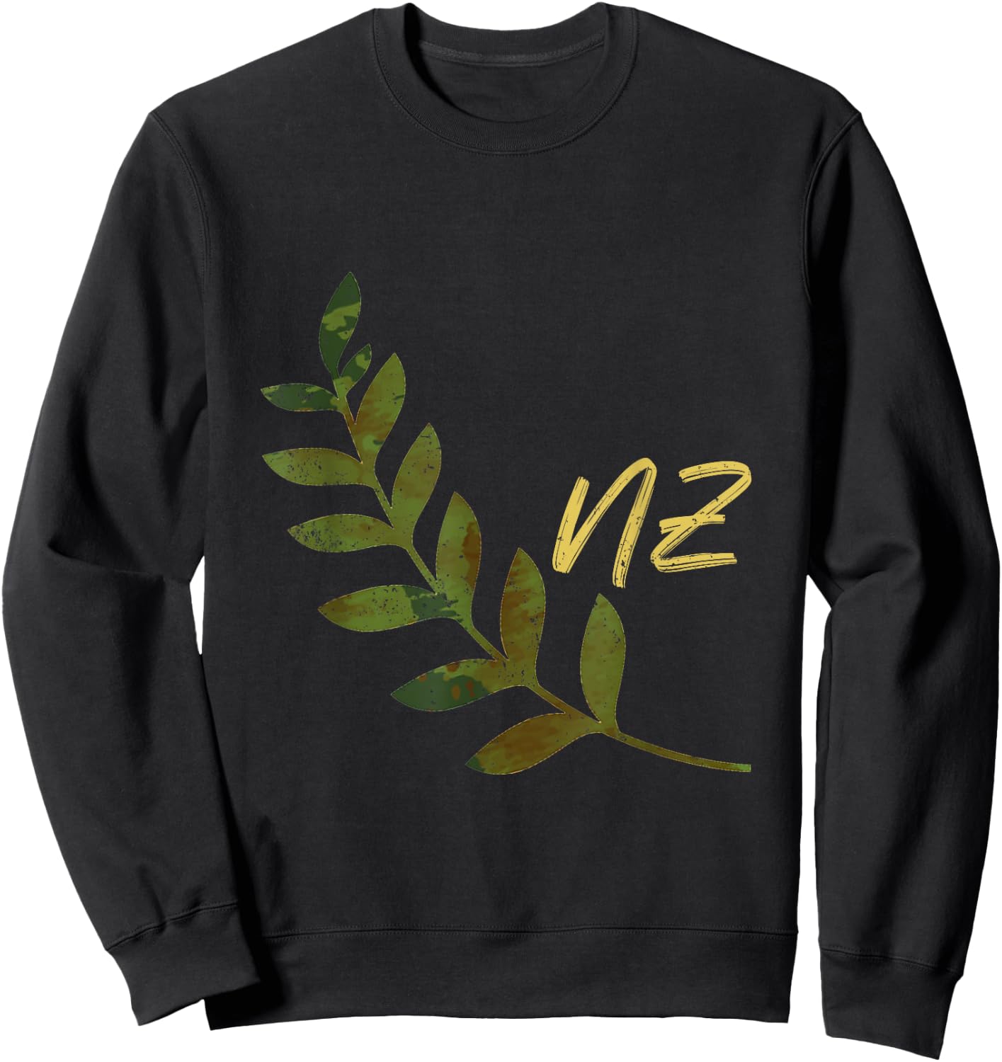 Kiwi Oceania Fern NZ Gift New Zealand Sweatshirt - Sweatshirt | Black