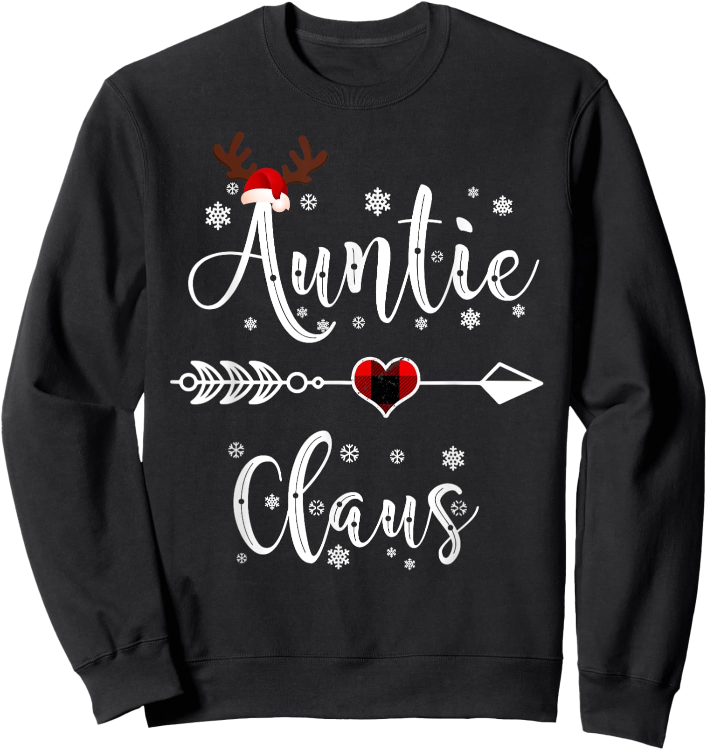 Christmas Auntie Claus Sweatshirt - Sweatshirt | Black