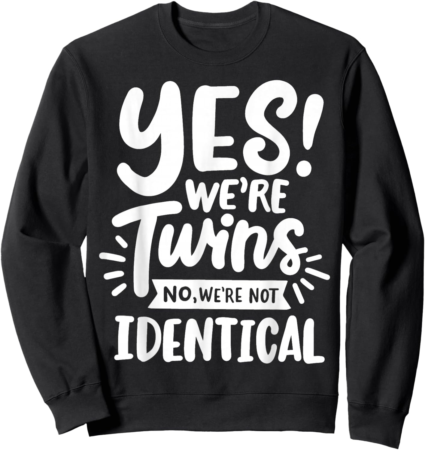 Twins Twin Brother Sister Sweatshirt - Sweatshirt | Black