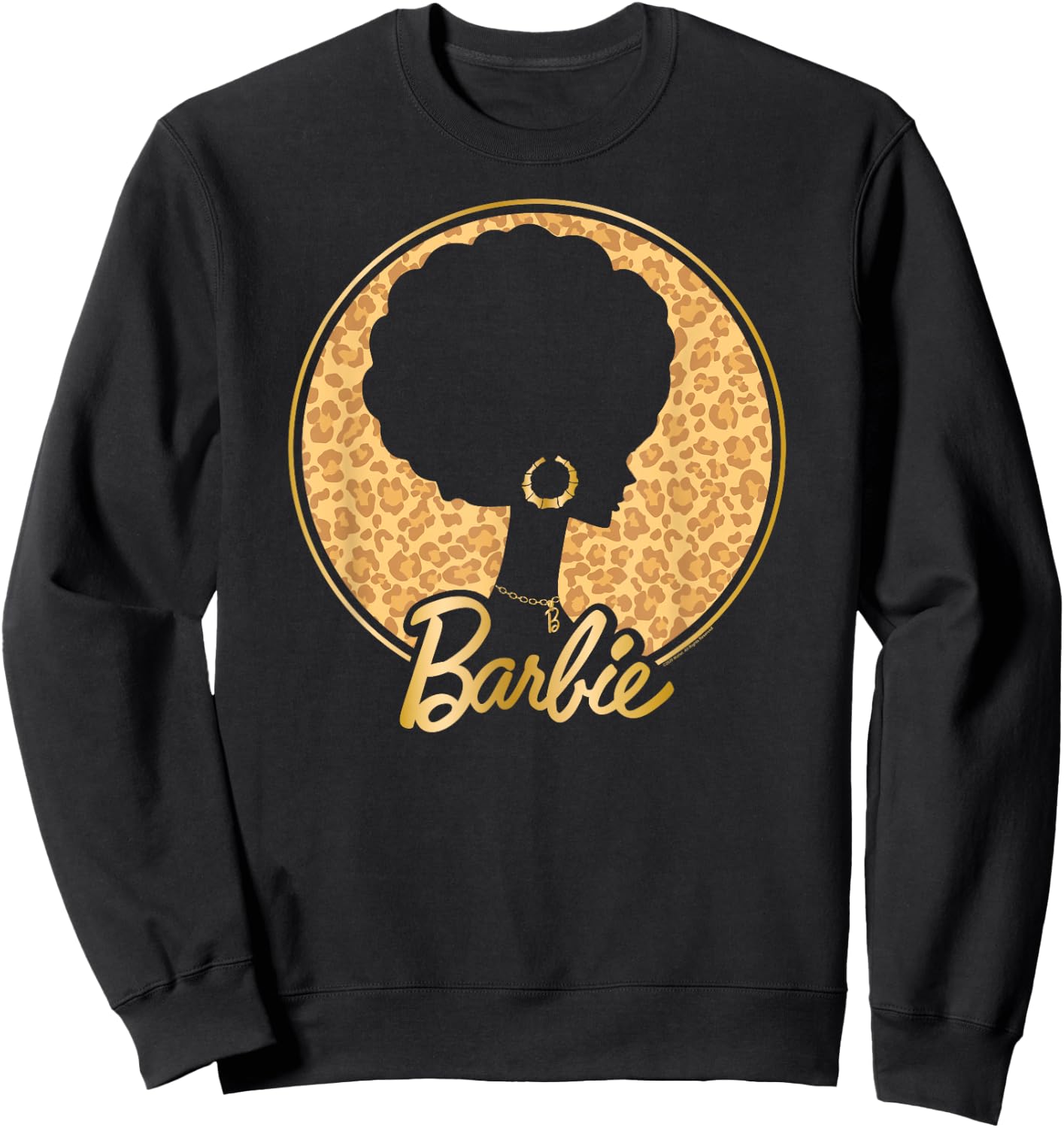 Barbie - Afro Barbie - Leopard Sweatshirt - Sweatshirt | Black