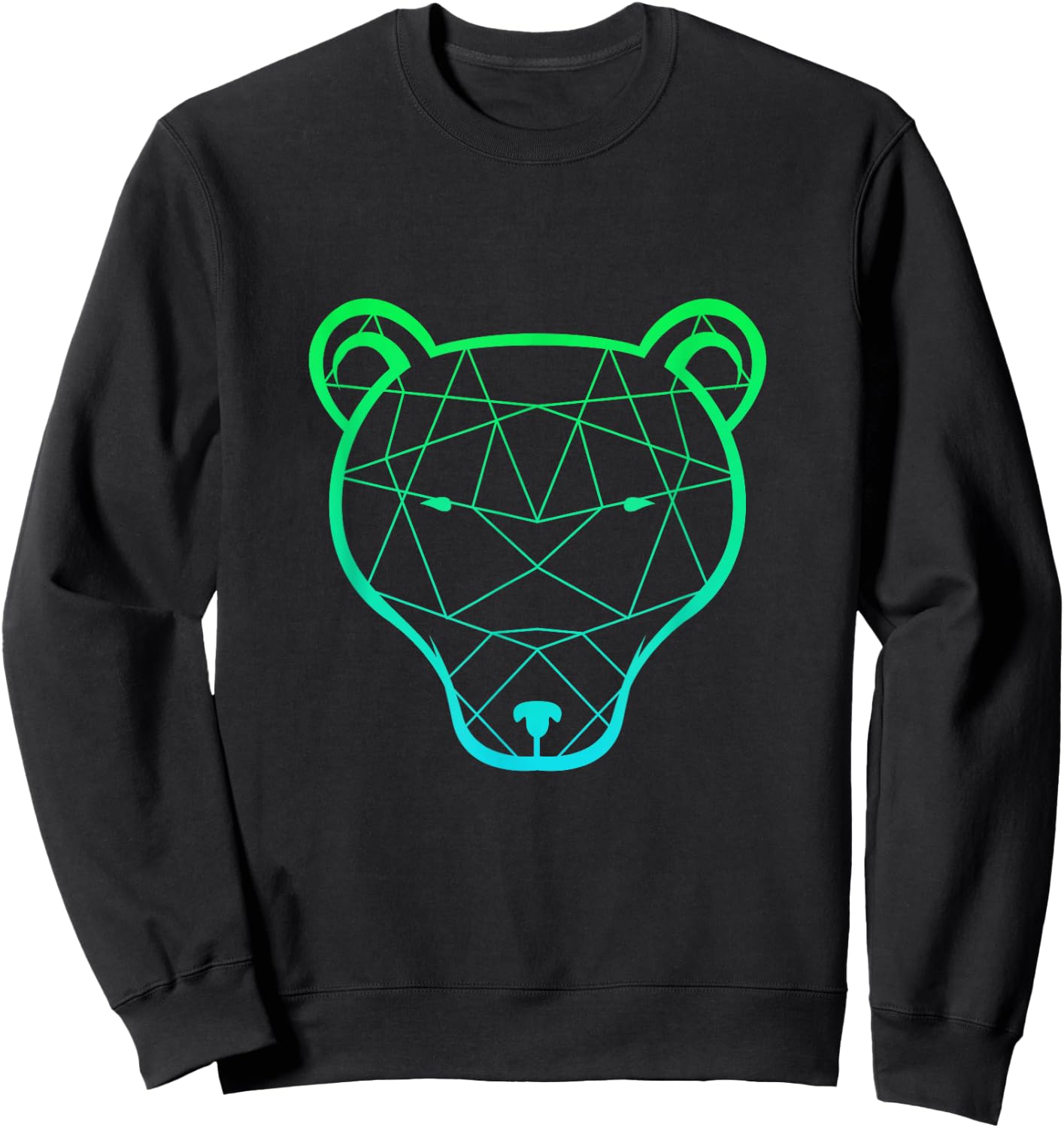 Bear grizzly bear brown bear mighty bear paw hunter wild Sweatshirt - Sweatshirt | Black