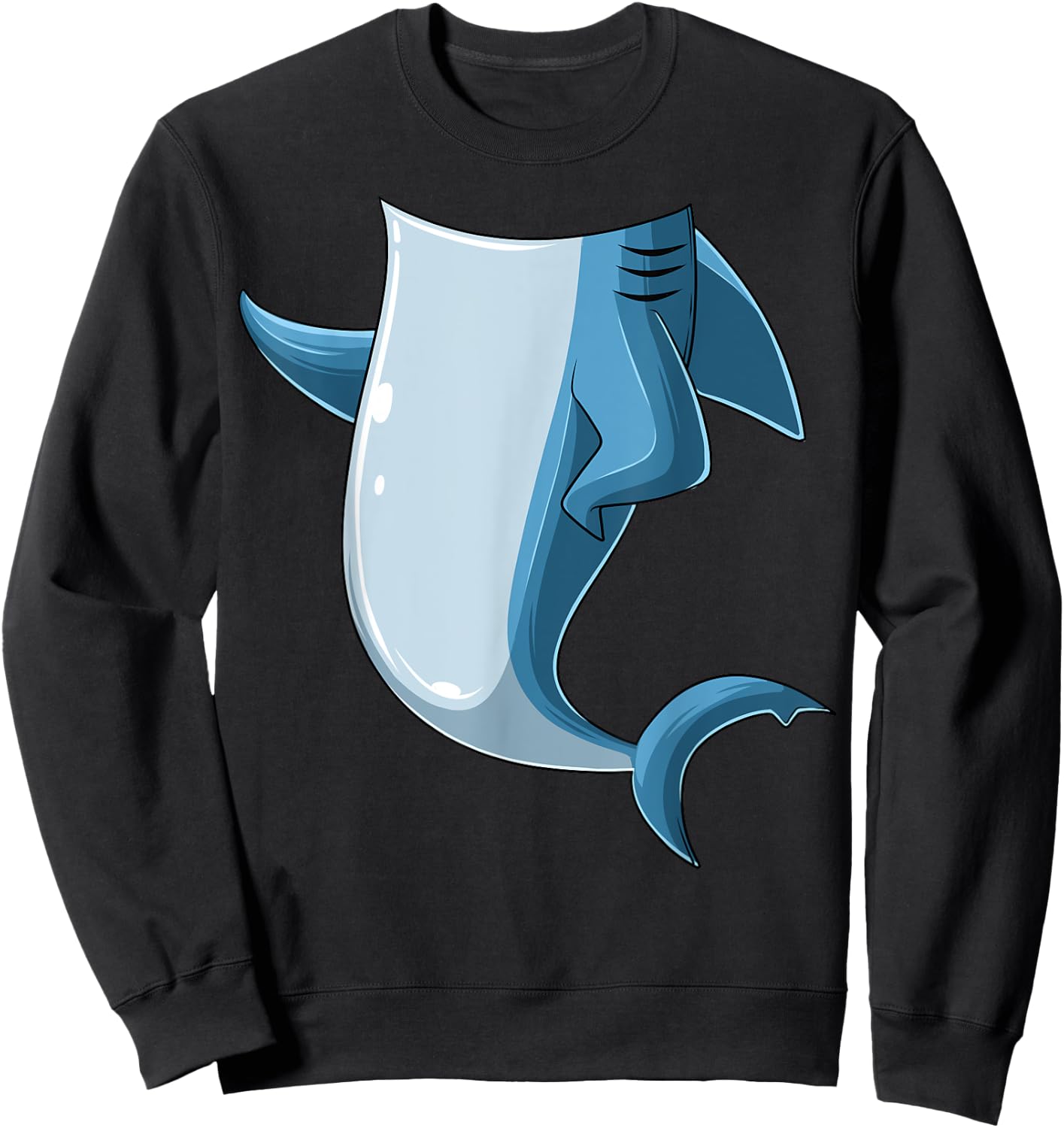 Easy Shark Costume Shark Body Headless Shark Costume Sweatshirt - Sweatshirt | Black