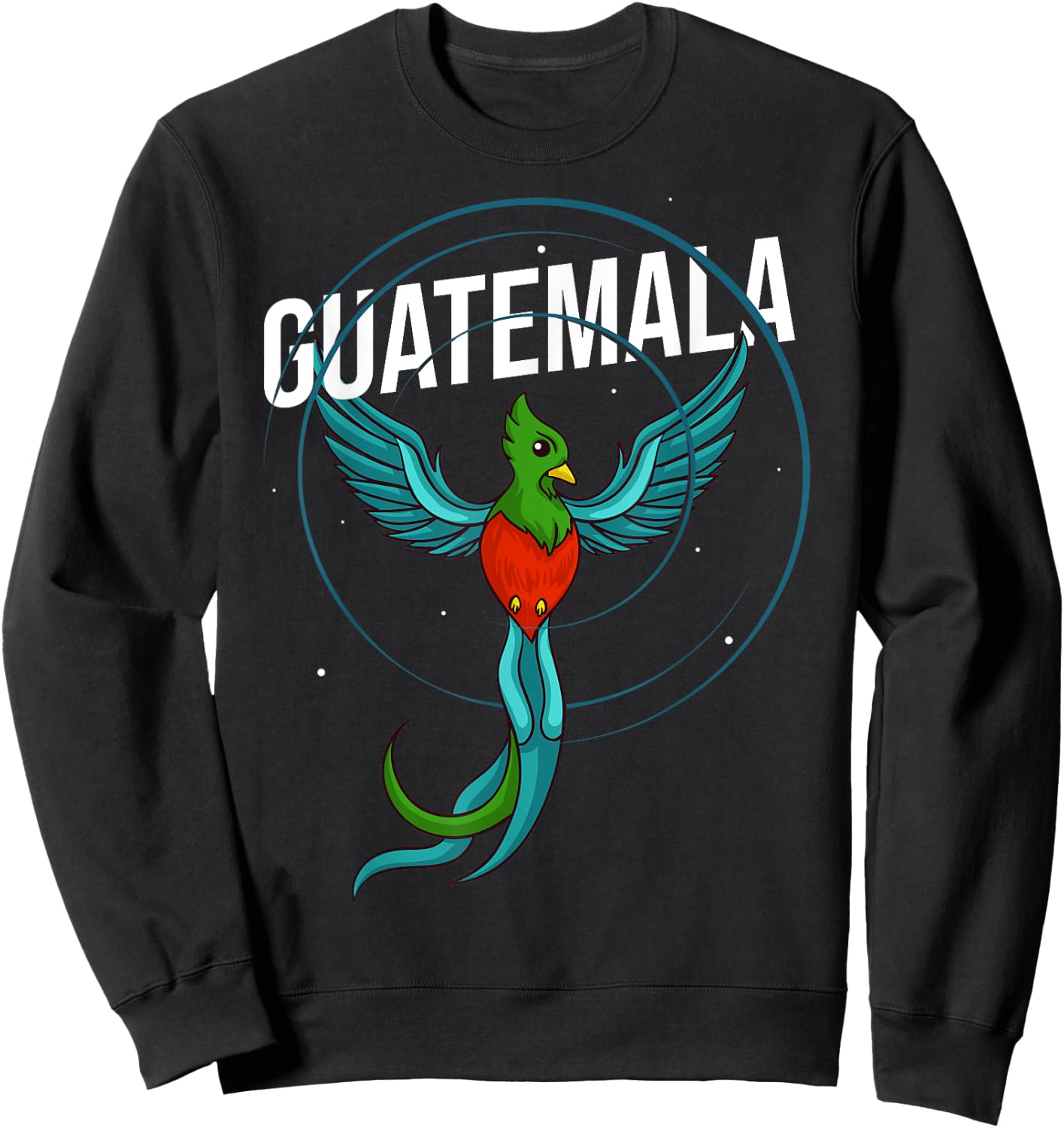Quetzal Bird Guatemala Feathers Animal Sweatshirt - Sweatshirt | Black