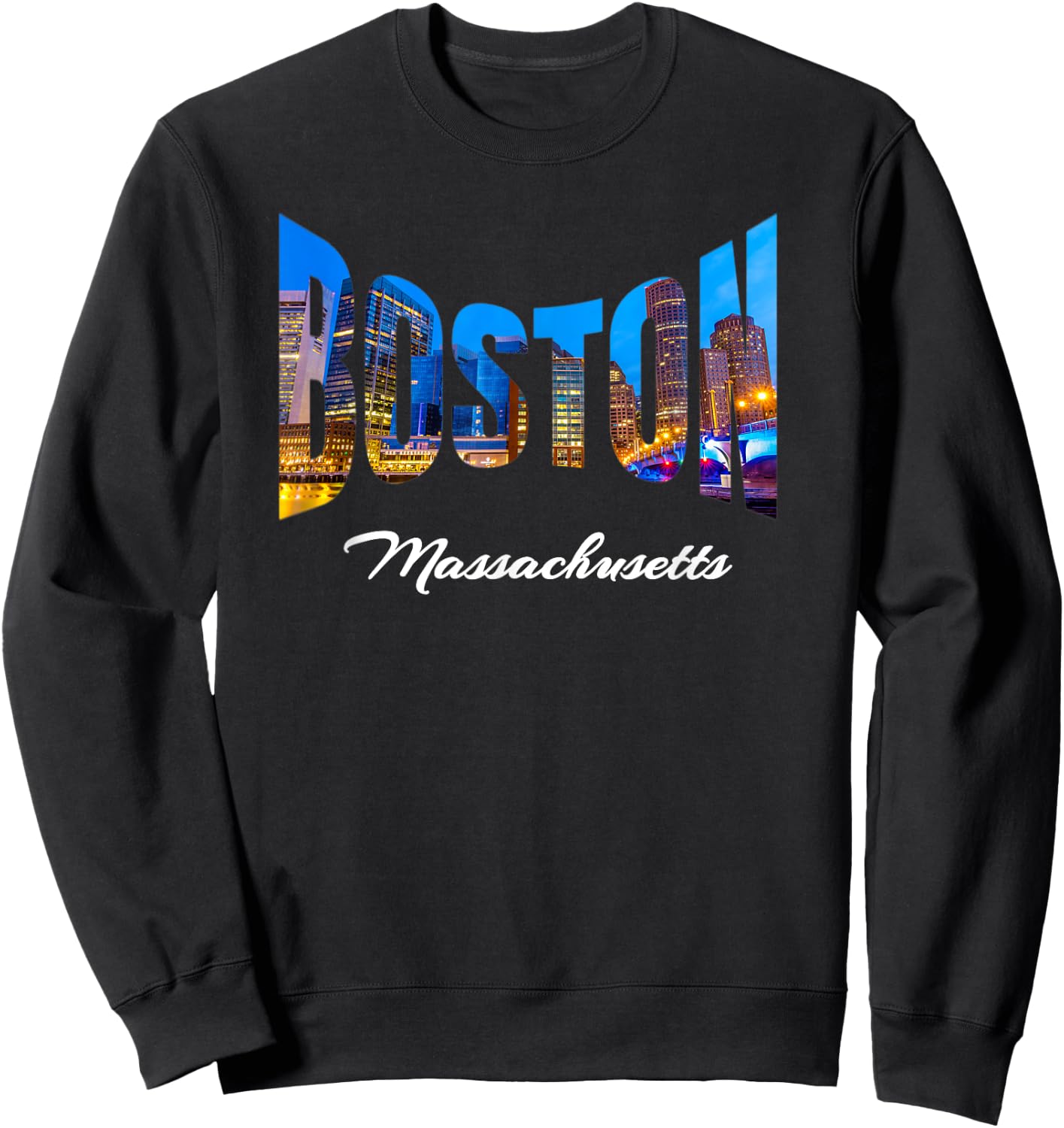 Boston Massachusetts Souvenirs Sweatshirt - Sweatshirt | Black