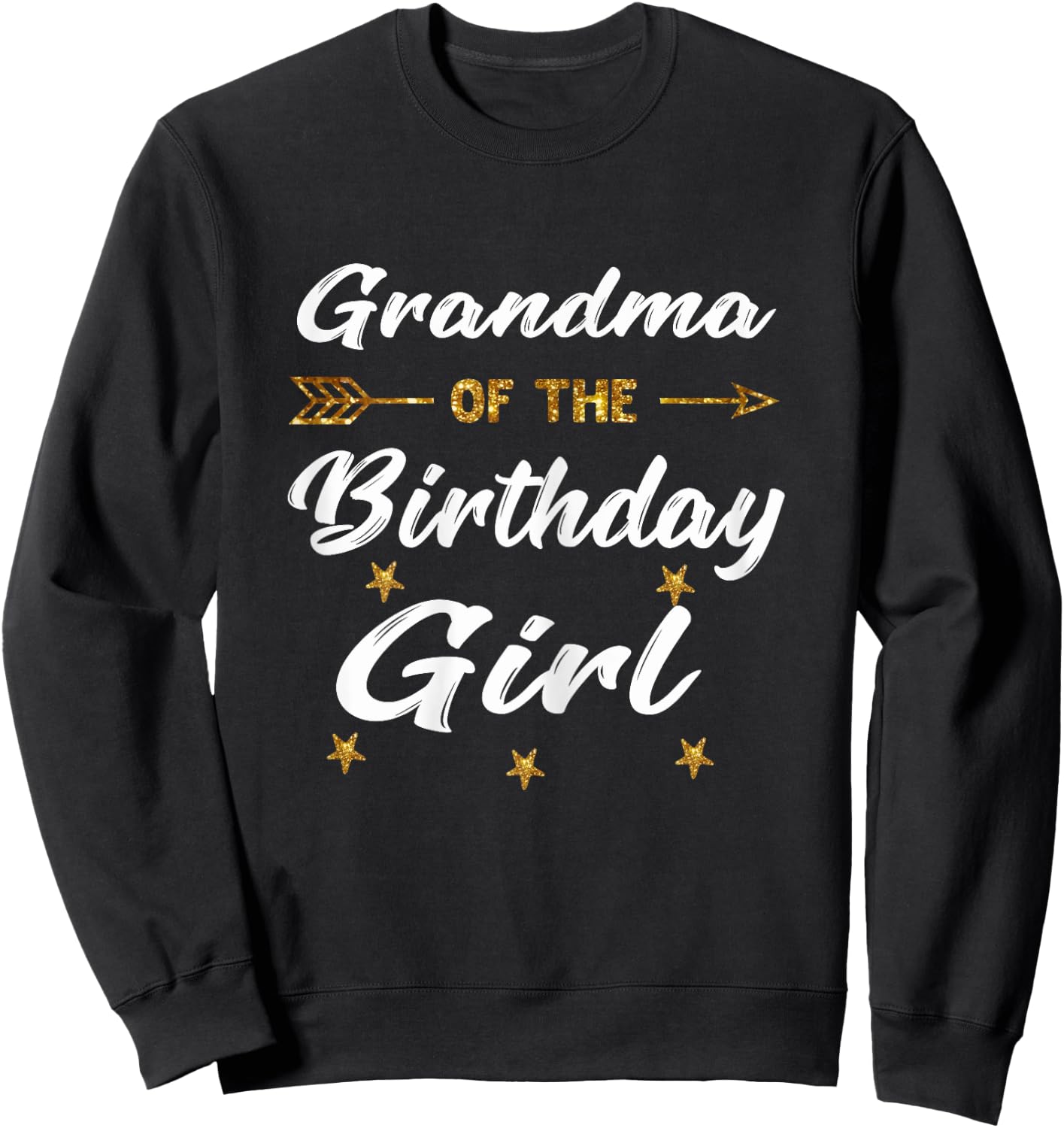 Grandma Of The Birthday Girl Princess Gift Matching Birthday Sweatshirt - Sweatshirt | Black