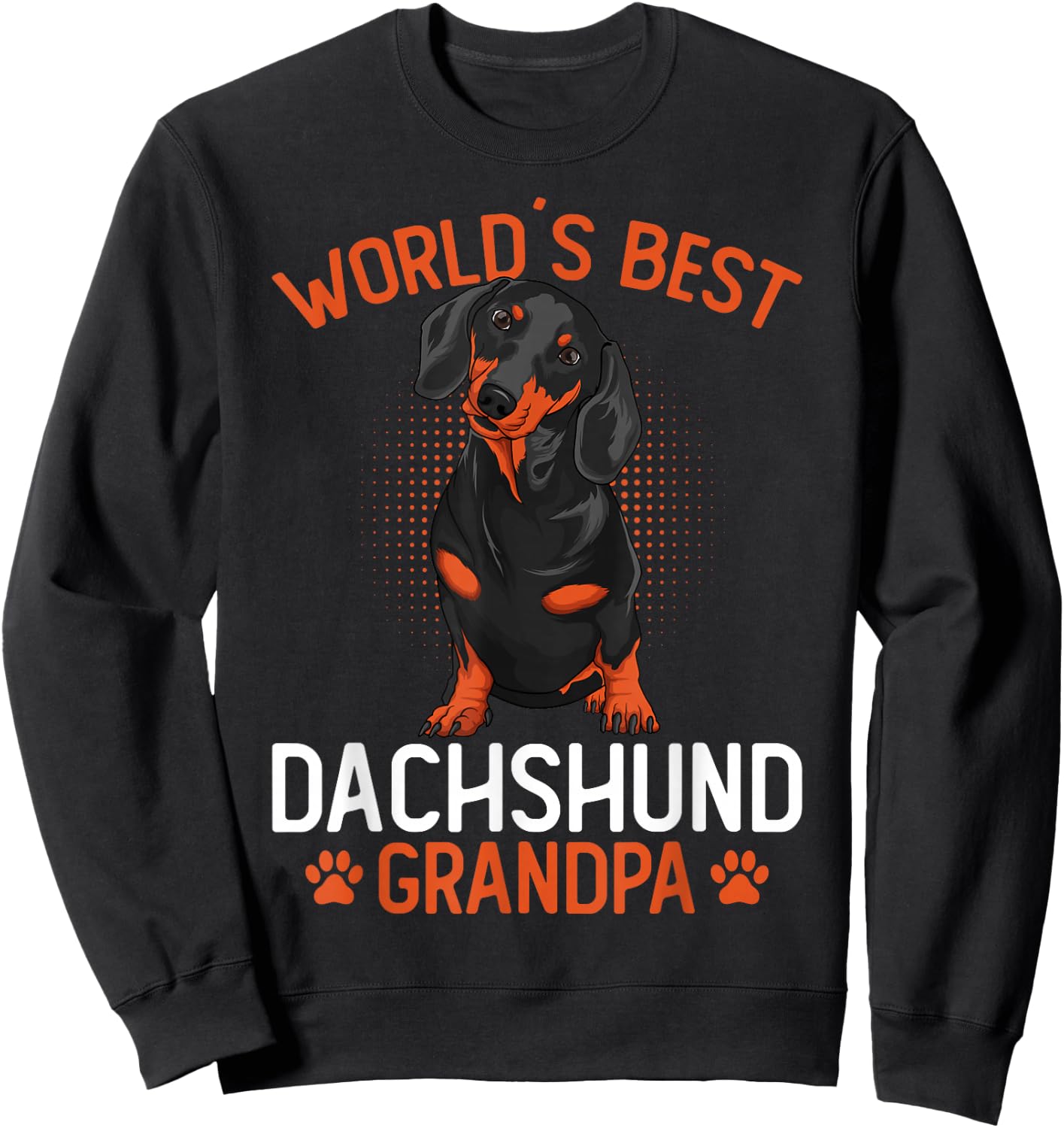 Dachshund Grandpa Funny Weenie Dog Lover Weiner Dog Sweatshirt - Sweatshirt | Black