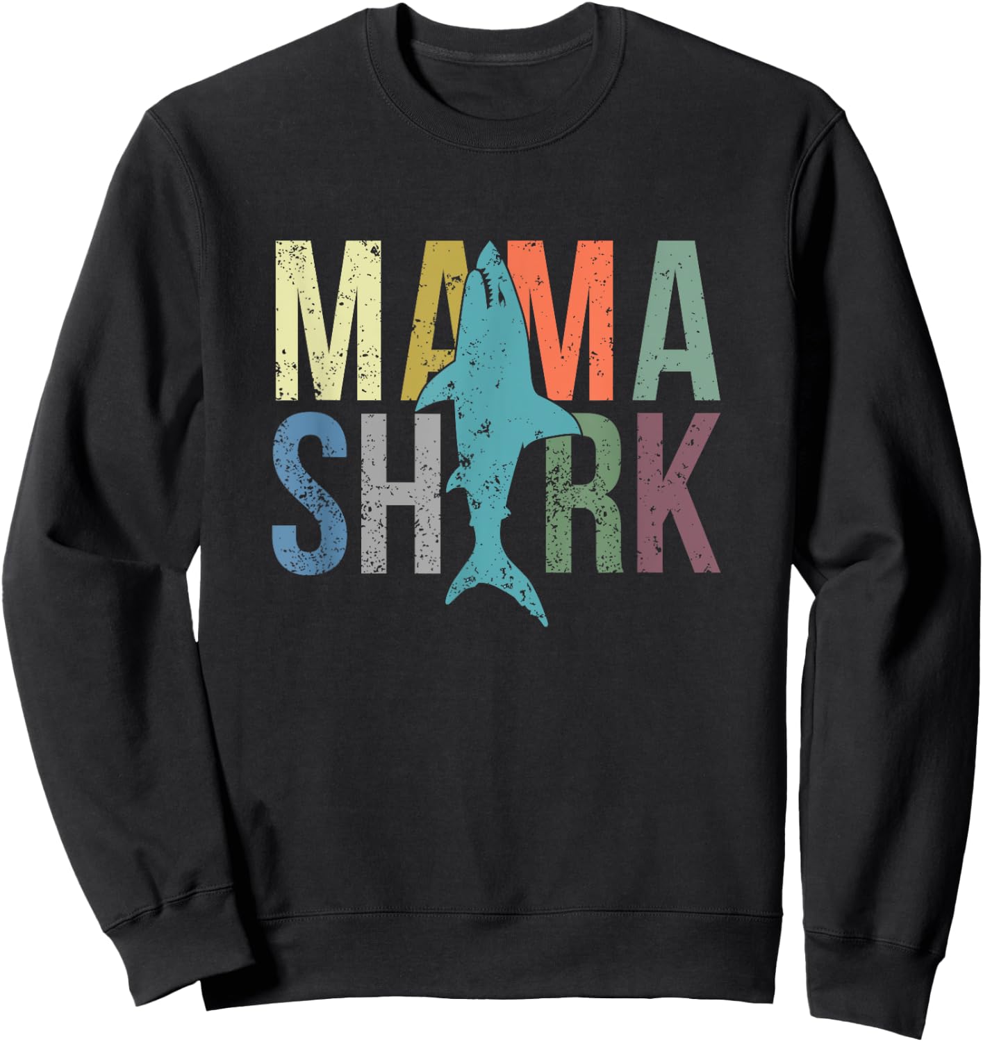Mama Shark Sweatshirt - Sweatshirt | Black