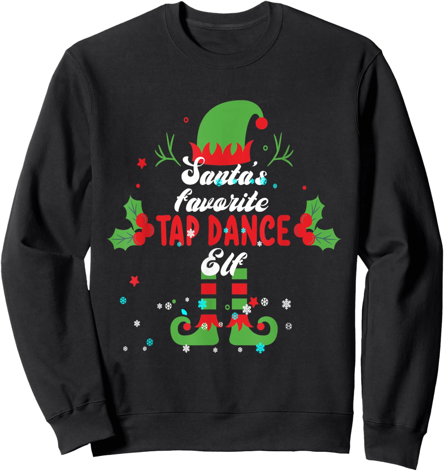 Tap Dance Christmas I Tap Dancing Sweatshirt - Sweatshirt | Black