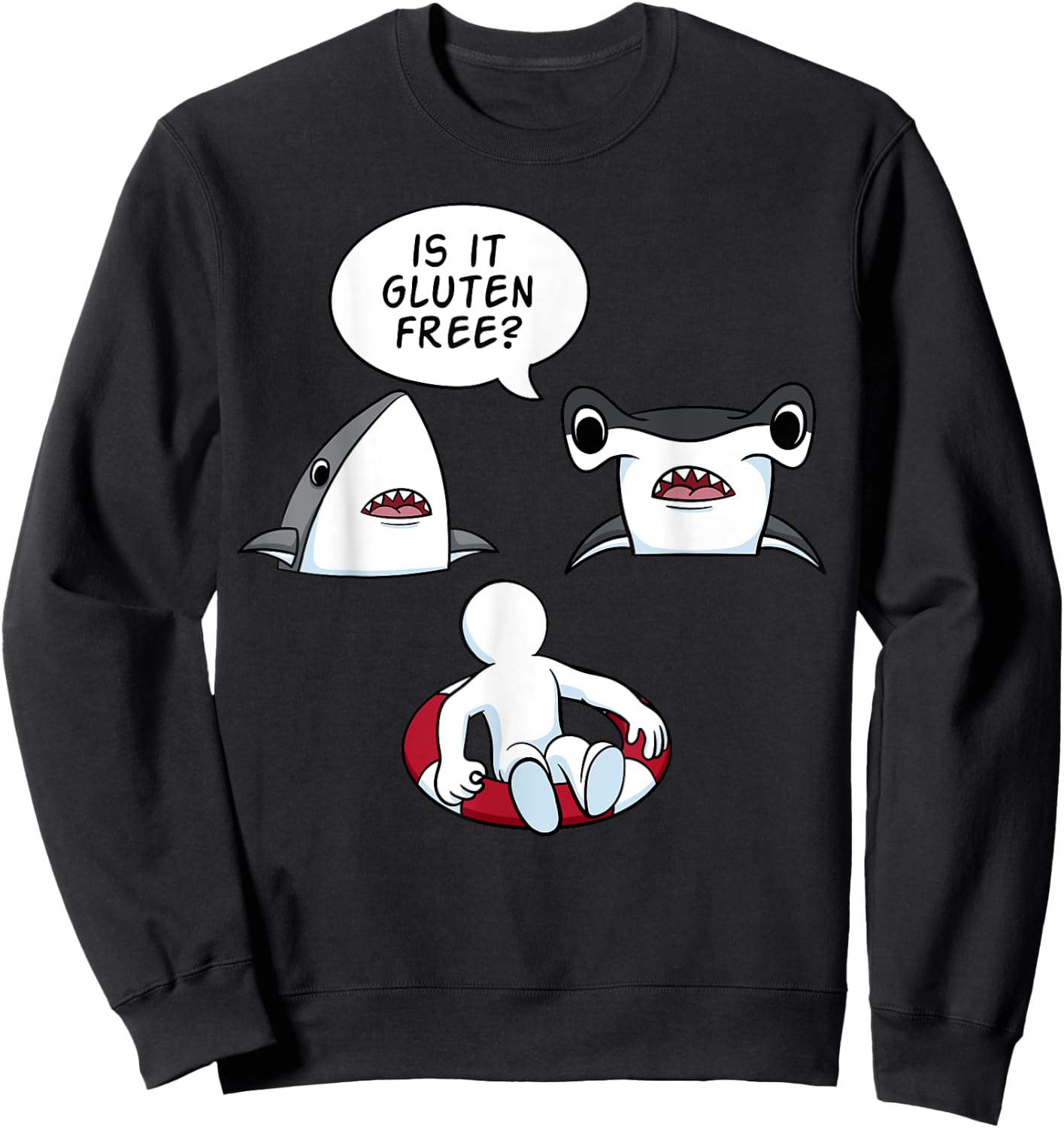 Is It Gluten Free? Celiac Disease Nutritional Plan Gift Sweatshirt - Sweatshirt | Black