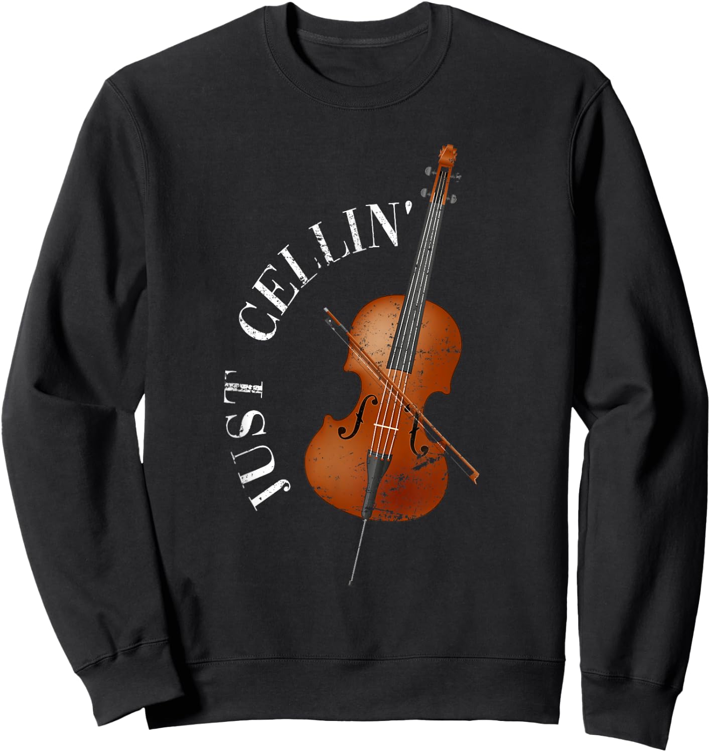 Musical Instrument Cellist Gift Cello Sweatshirt - Sweatshirt | Black