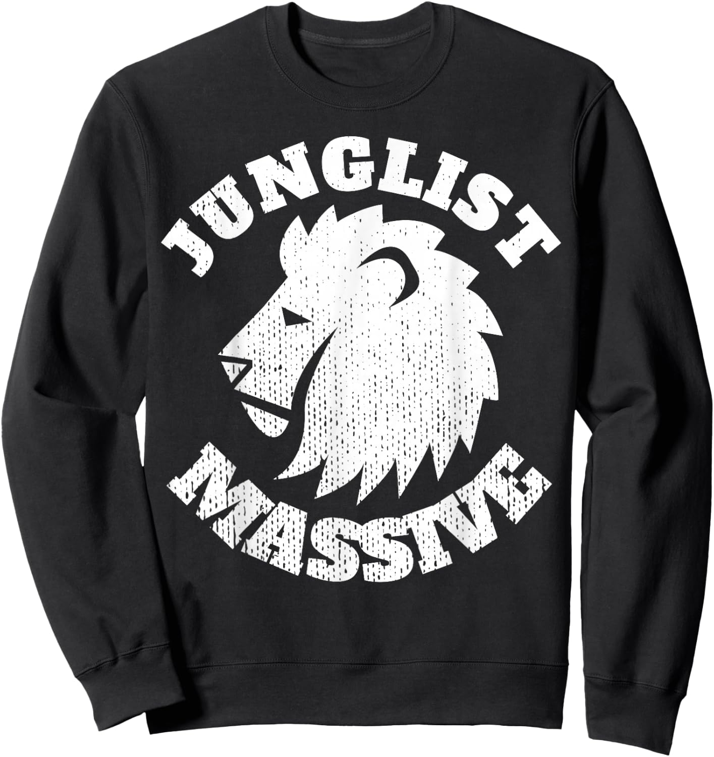 Junglist Music DnB EDM Drum N Bass Lion Sweatshirt - Sweatshirt | Black