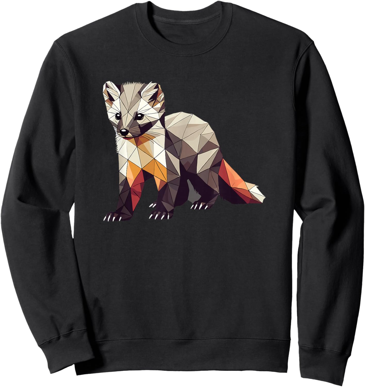 Geometric Art Tree Marten Tree Fairy Sweatshirt - Sweatshirt | Black