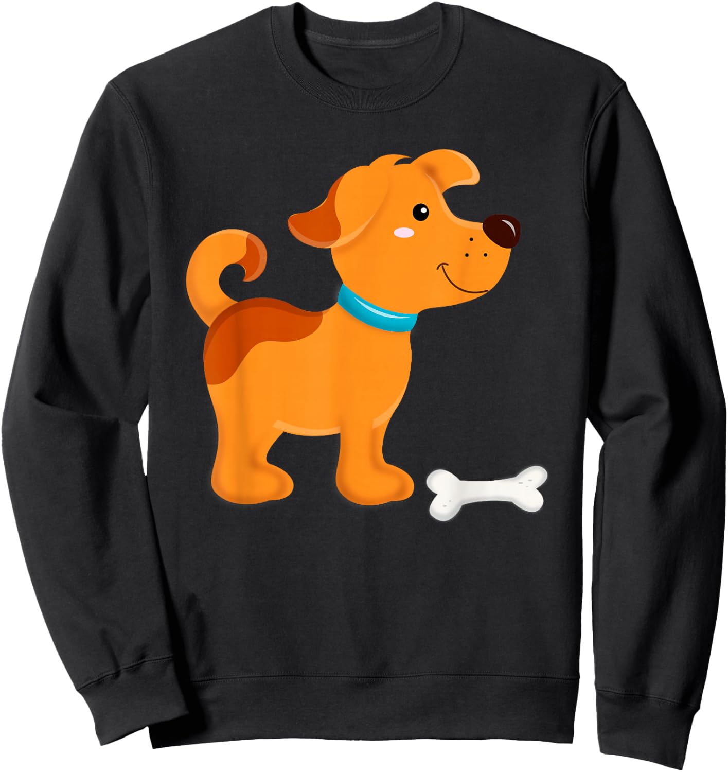 Puppy Boys Girls Dog Baby Children Sweatshirt - Sweatshirt | Black