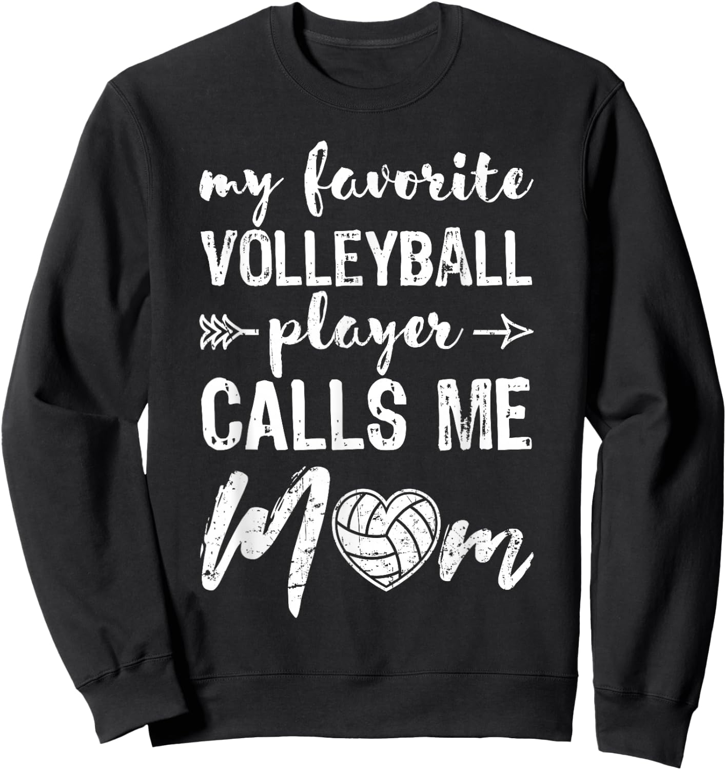 Volleyball Mom Volleyball-Player Volleyball Ball Gift Sweatshirt - Sweatshirt | Black