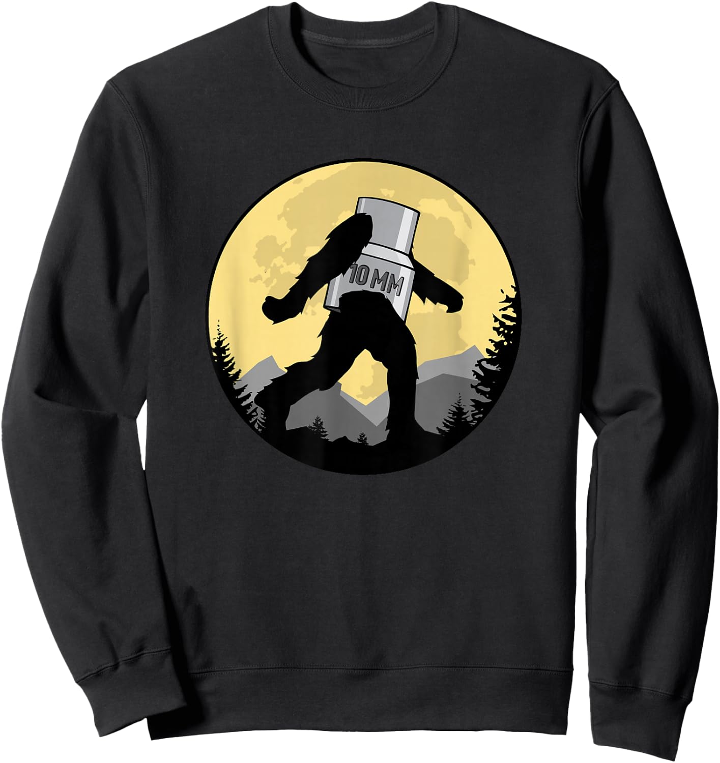 Missing 10mm Socket Funny Mechanic Bigfoot 10mm Socket Sweatshirt - Sweatshirt | Black