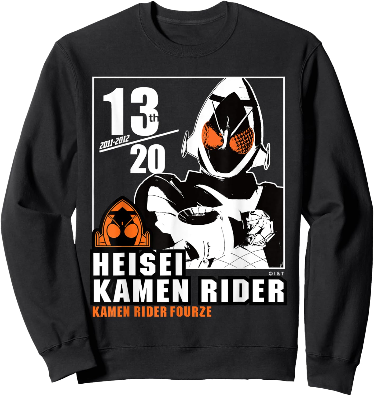 Kamen Rider Fourze Heisei Rider Anniversary Sweatshirt - Sweatshirt | Black