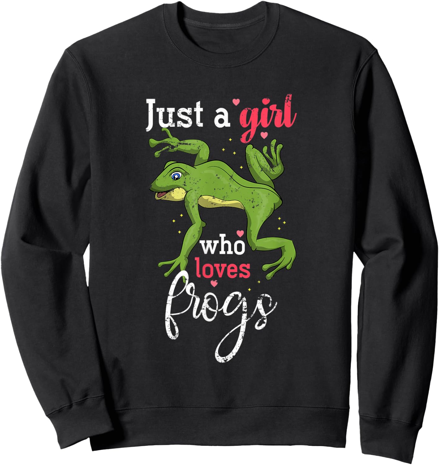 Rainforest Amphibian Animal Lover Girls Women Gift Frog Sweatshirt - Sweatshirt | Black