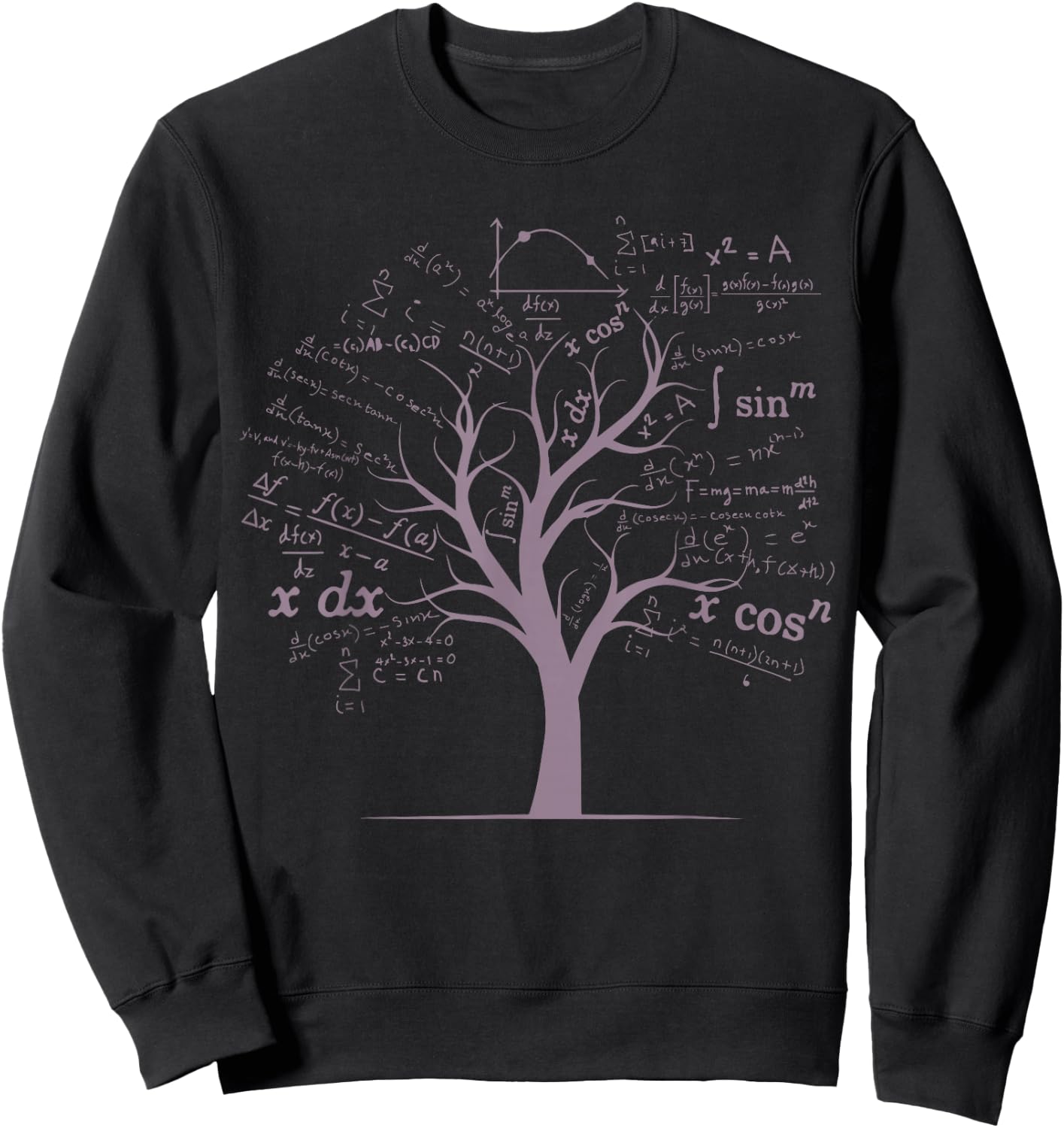 Funny AP Calculus Algebra Tree Math Teacher Nerd Geek Gifts Sweatshirt - Sweatshirt | Black