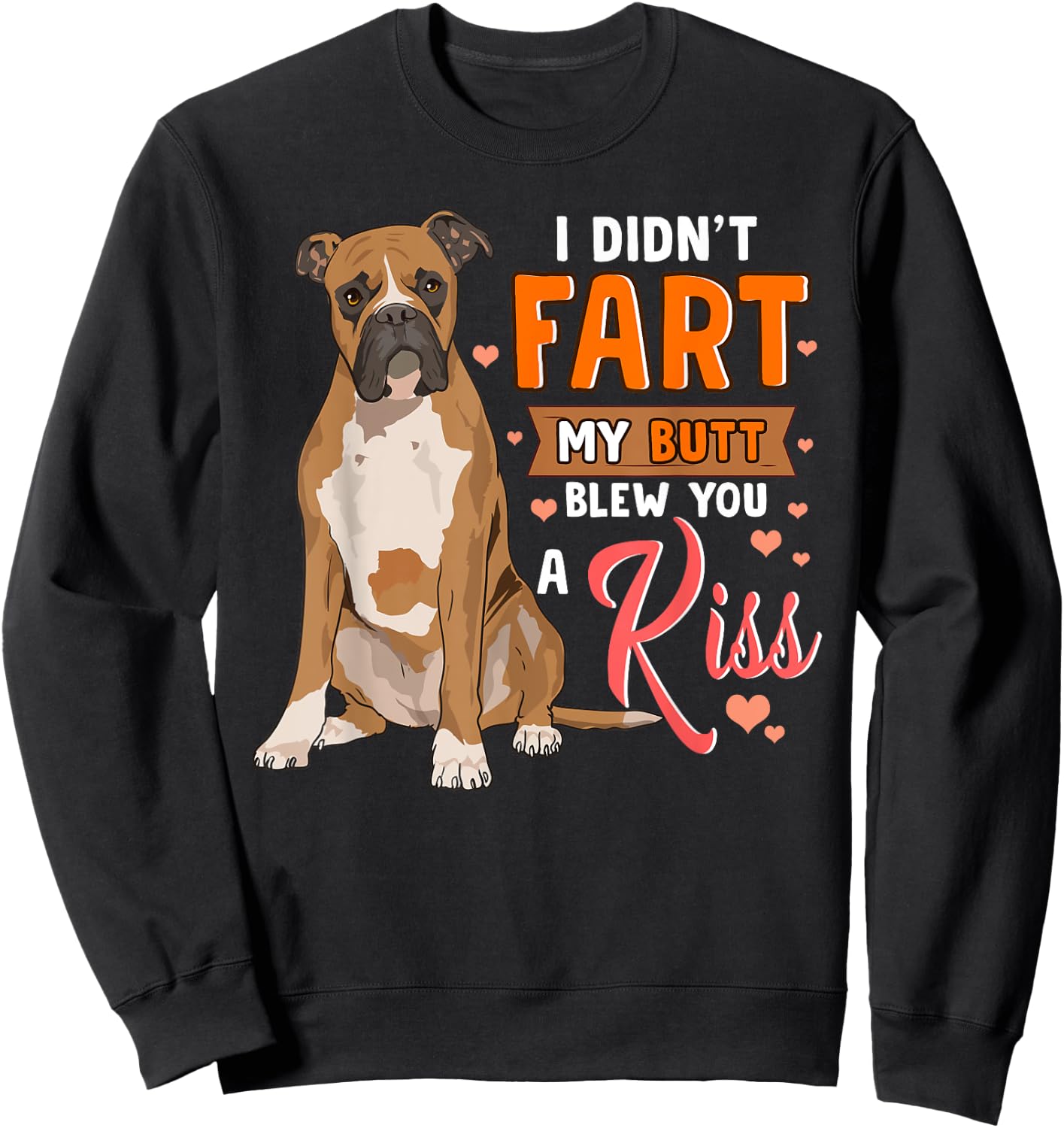 Funny Boxer Dog Shirts Men Women Boxer Mom Boxer Dad Gifts Sweatshirt - Sweatshirt | Black
