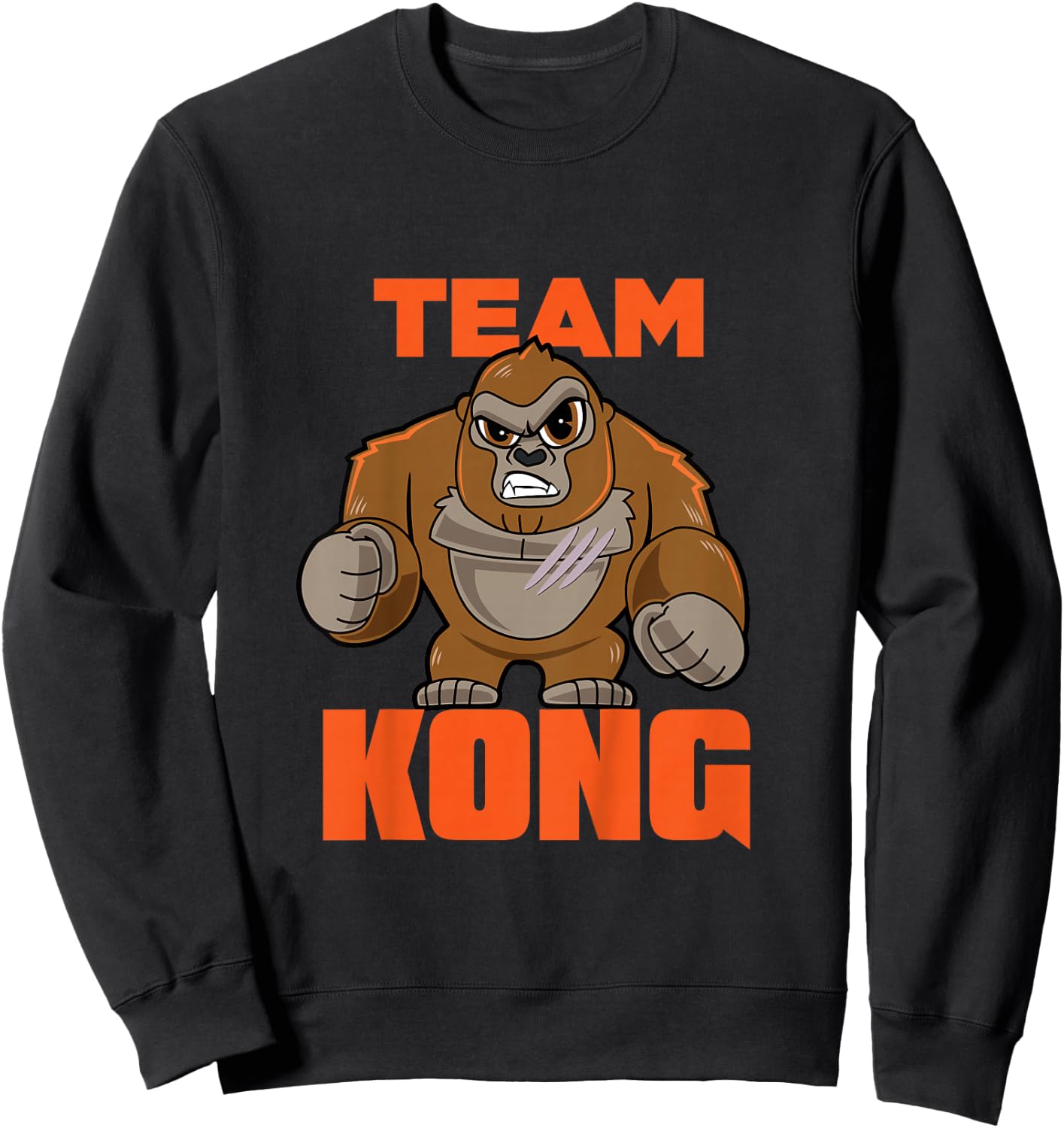 Godzilla vs Kong Official Team Kong Cute Sweatshirt - Sweatshirt | Black