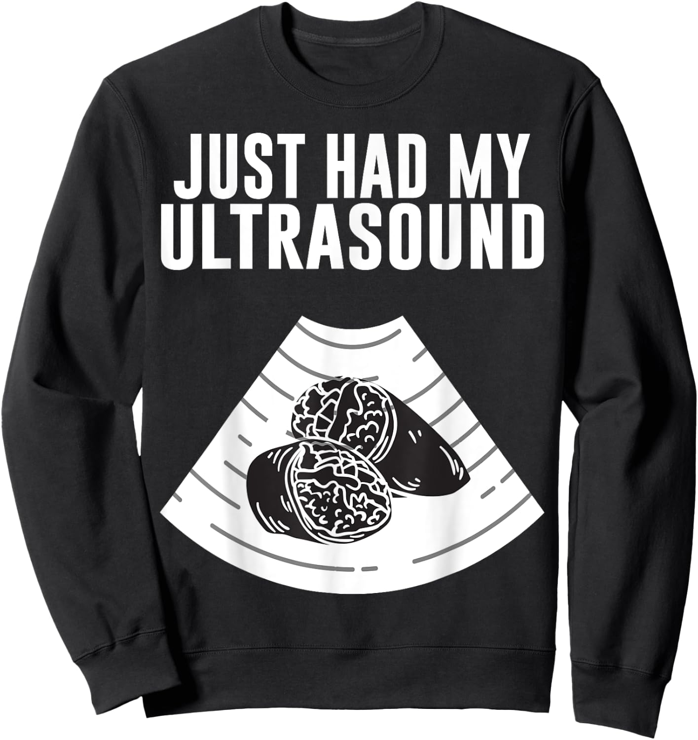 Fat Belly Costume Mexican Food Burrito Had My Ultrasound Sweatshirt - Sweatshirt | Black