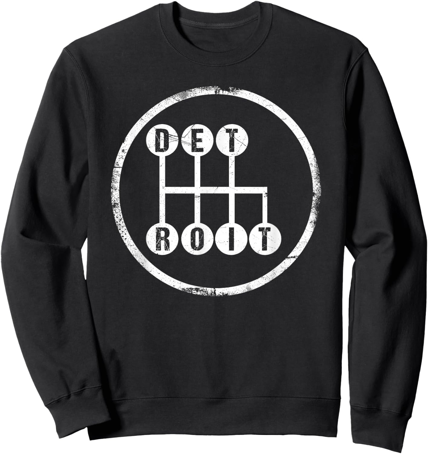 Detroit Stick Shift design Sweatshirt - Sweatshirt | Black