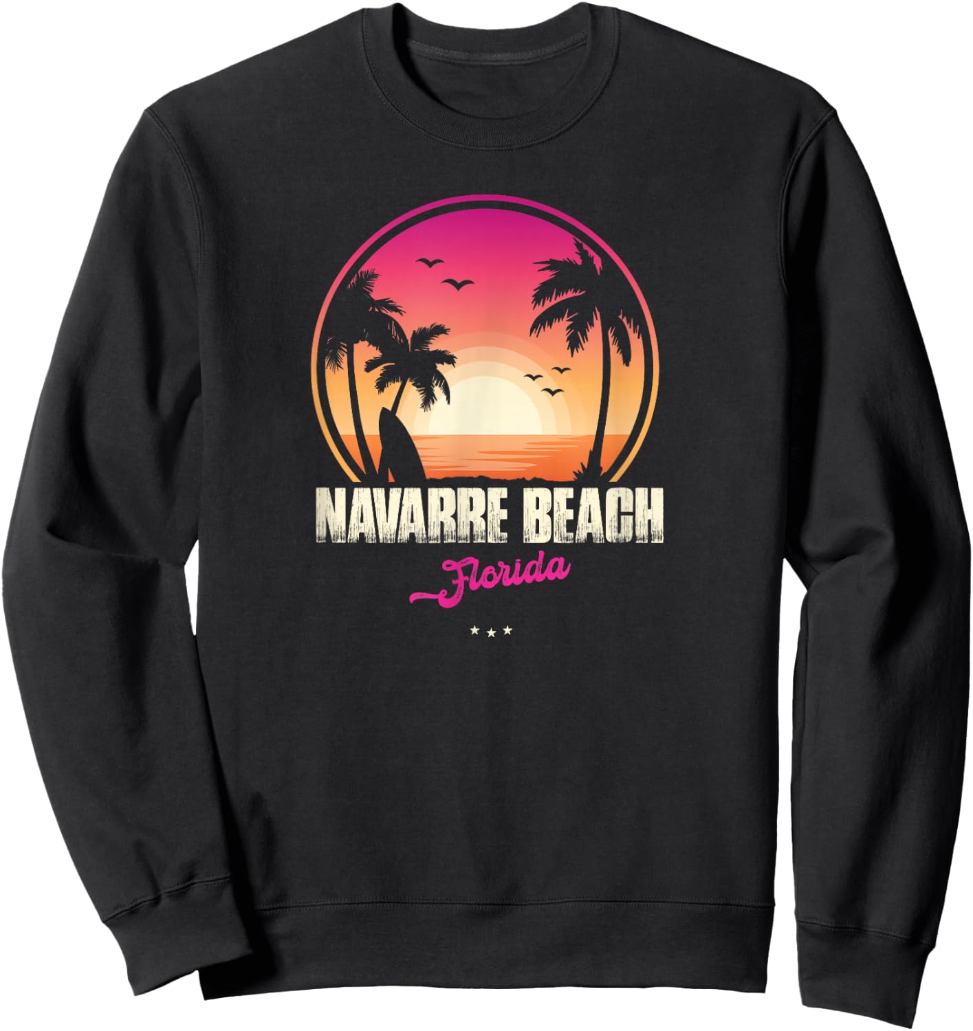Navarre Beach Souvenir - Florida Reminder Sweatshirt - Sweatshirt | Black