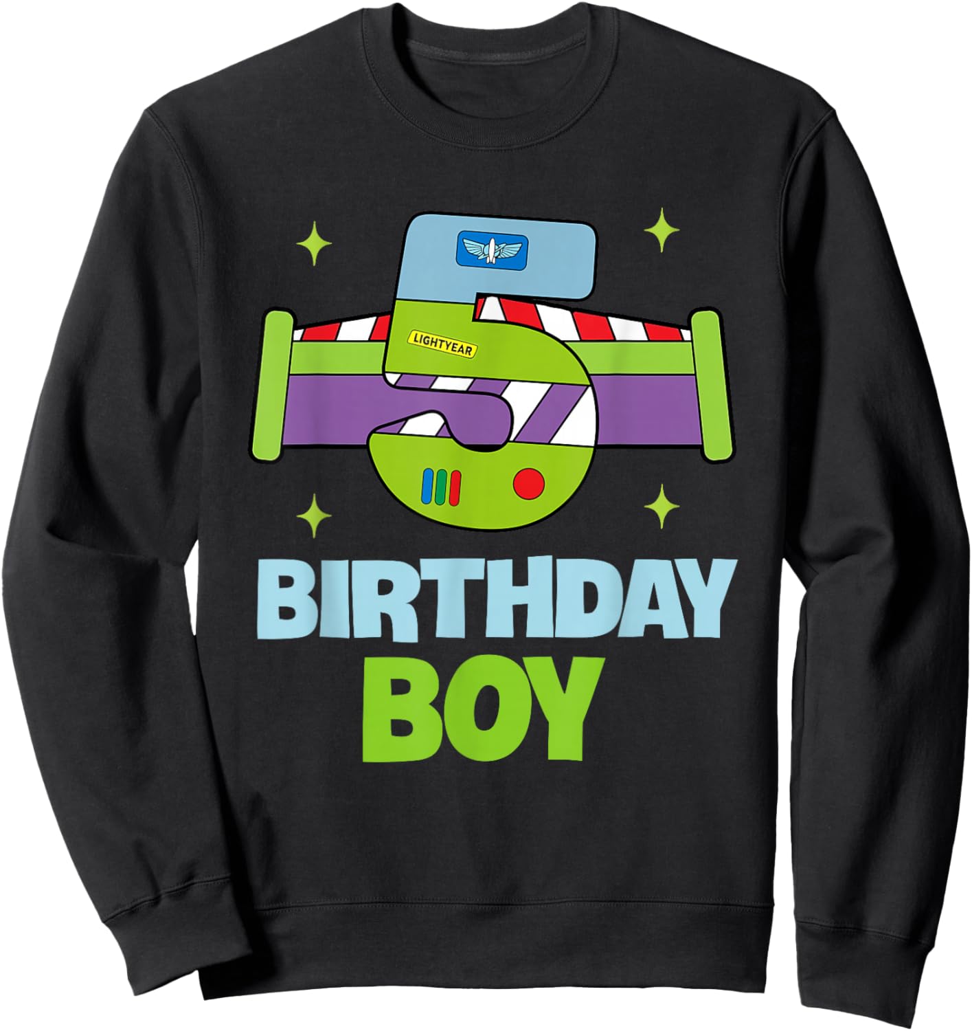 5th Birthday Boy Toy Lover Funny 5 Year Old Story Bday Party Sweatshirt - Sweatshirt | Black