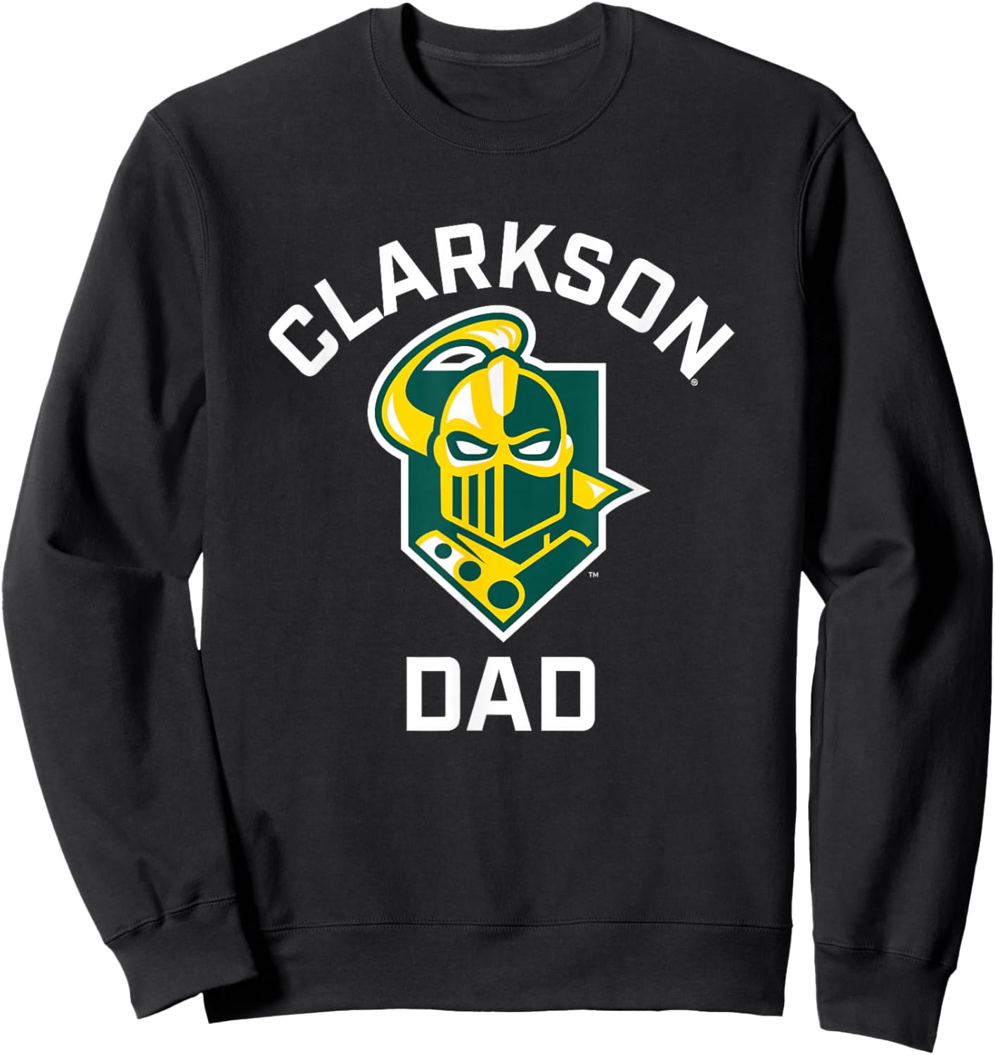 Clarkson University Golden Knights Arched Dad Sweatshirt - Sweatshirt | Black