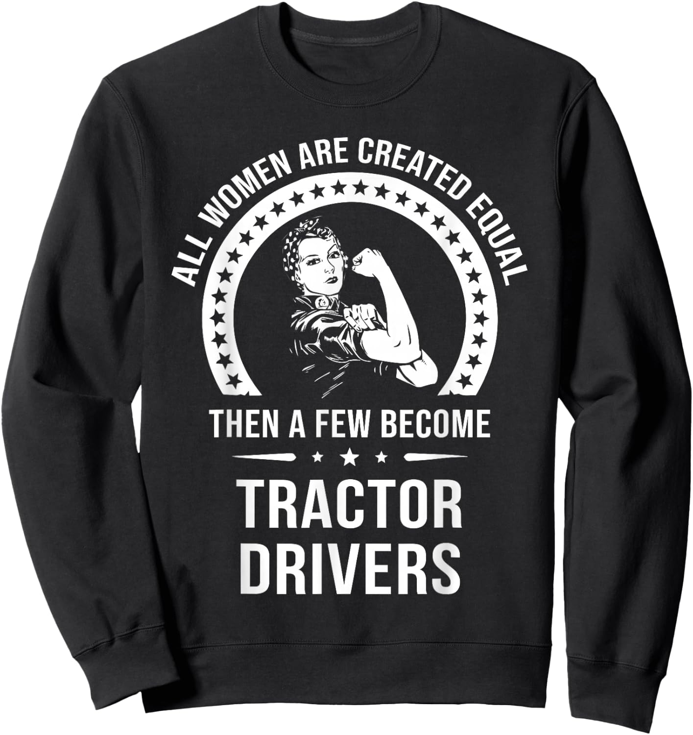 Tractor Driver Shirt | Tractor Driver Sweatshirt - Sweatshirt | Black