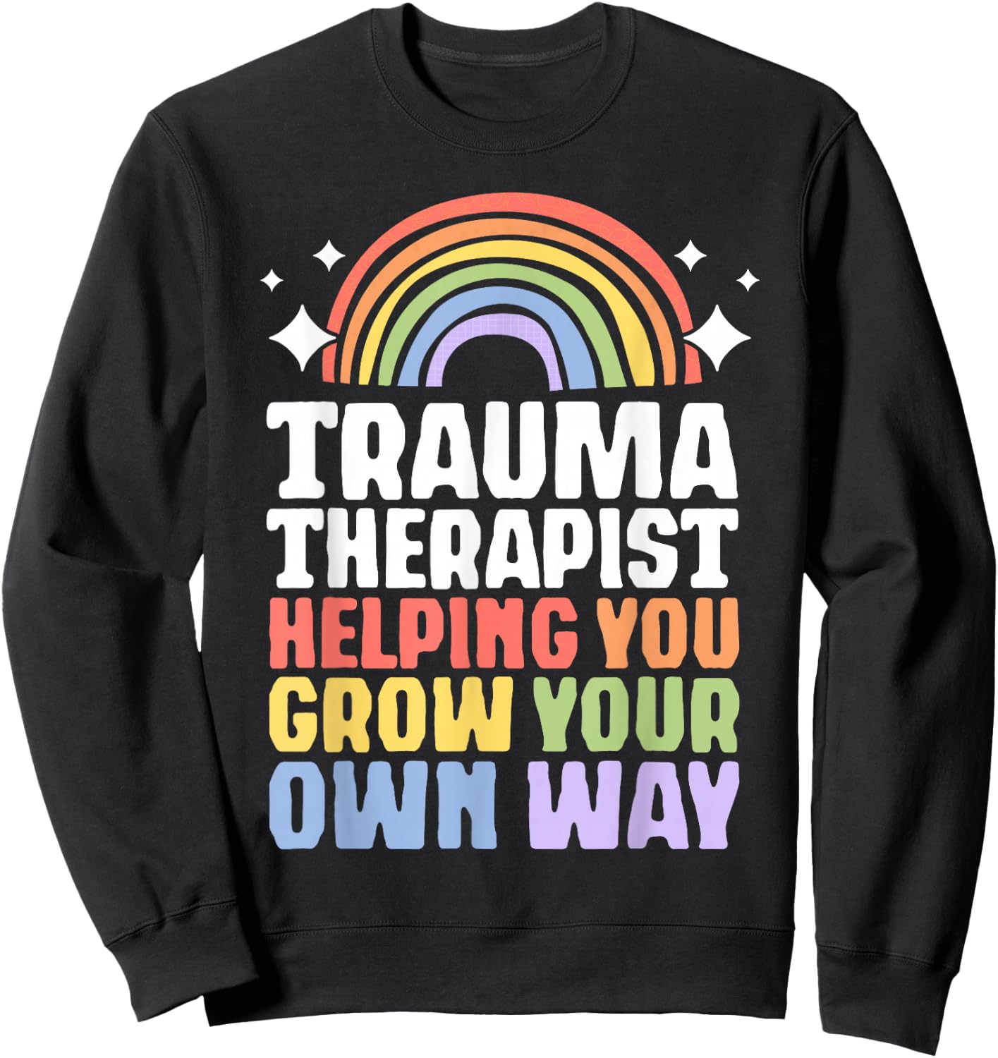 Trauma Therapist PTSD Trauma Therapy EMDR Sweatshirt - Sweatshirt | Black