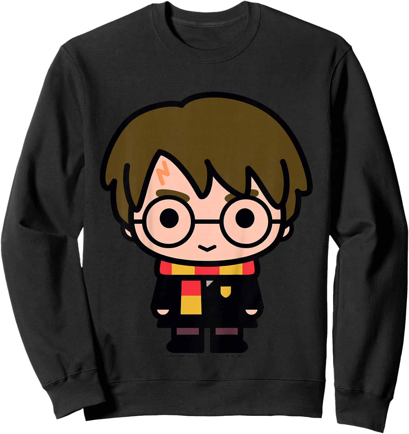 Kids Harry Potter Cute Cartoon Style Portrait Sweatshirt - Sweatshirt | Black