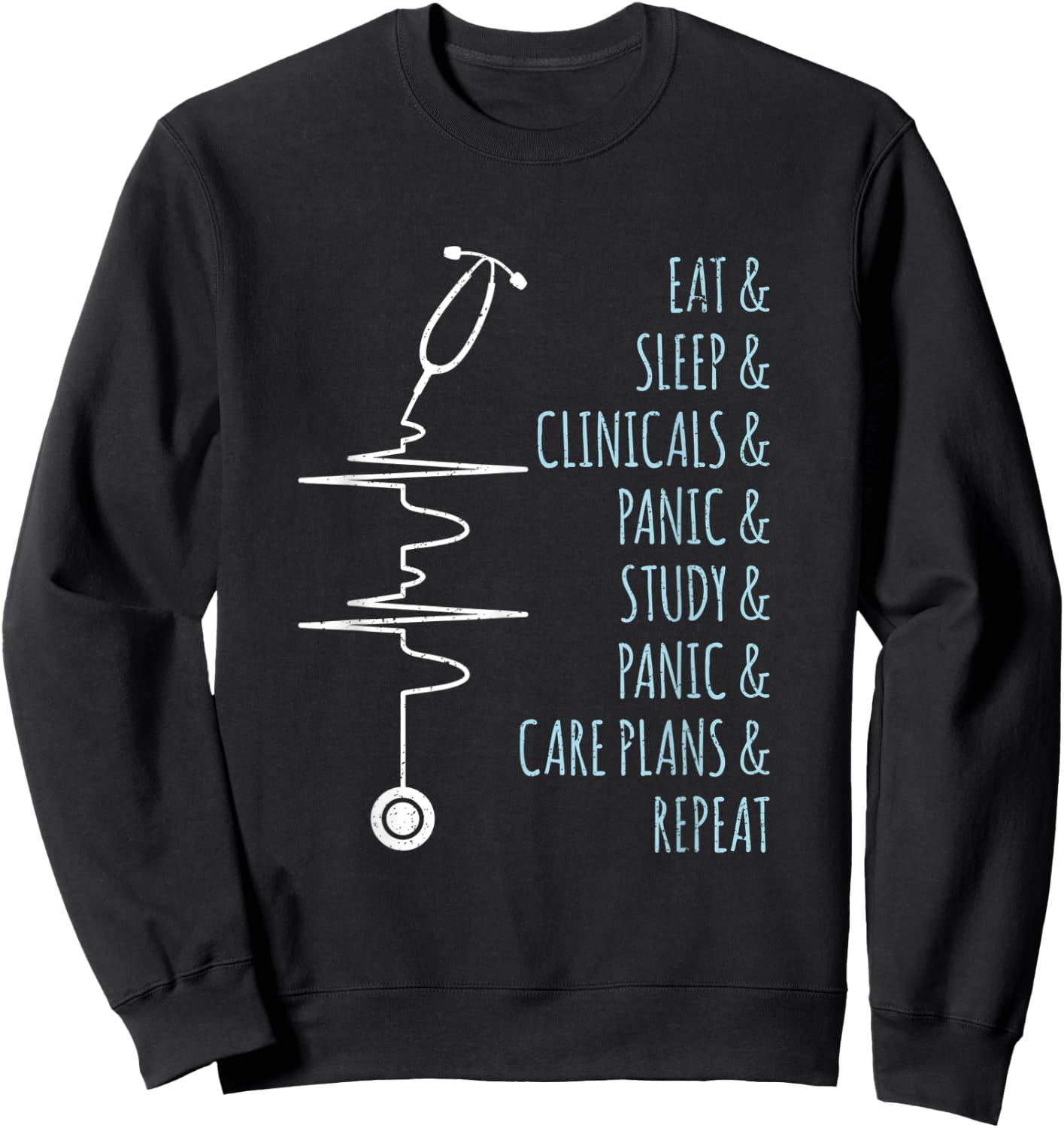 Future Nurse Med Student Gift Nurse Sweatshirt - Sweatshirt | Black