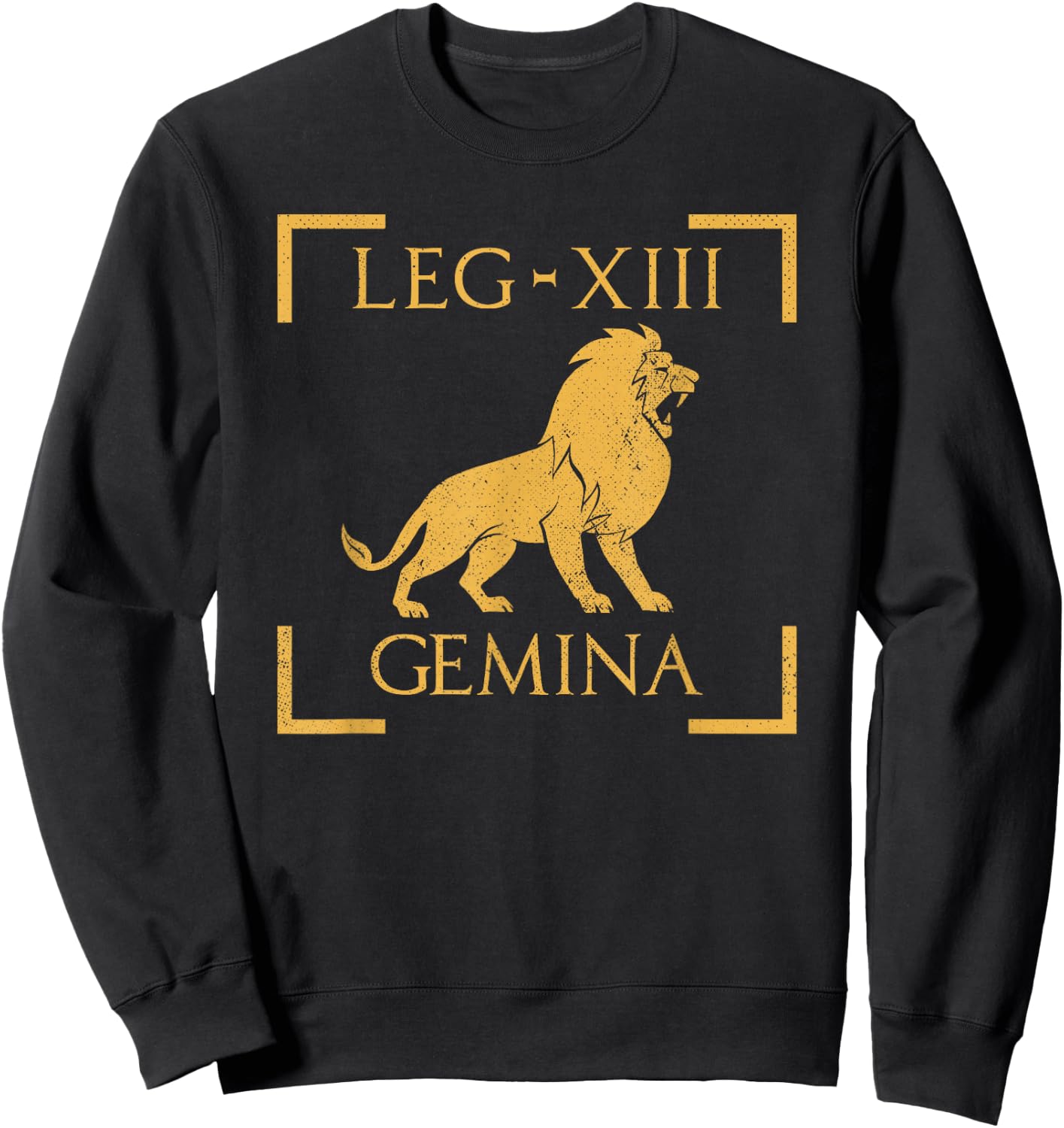 Legio XIII Gemina Lion Roman Legion Sweatshirt - Sweatshirt | Black