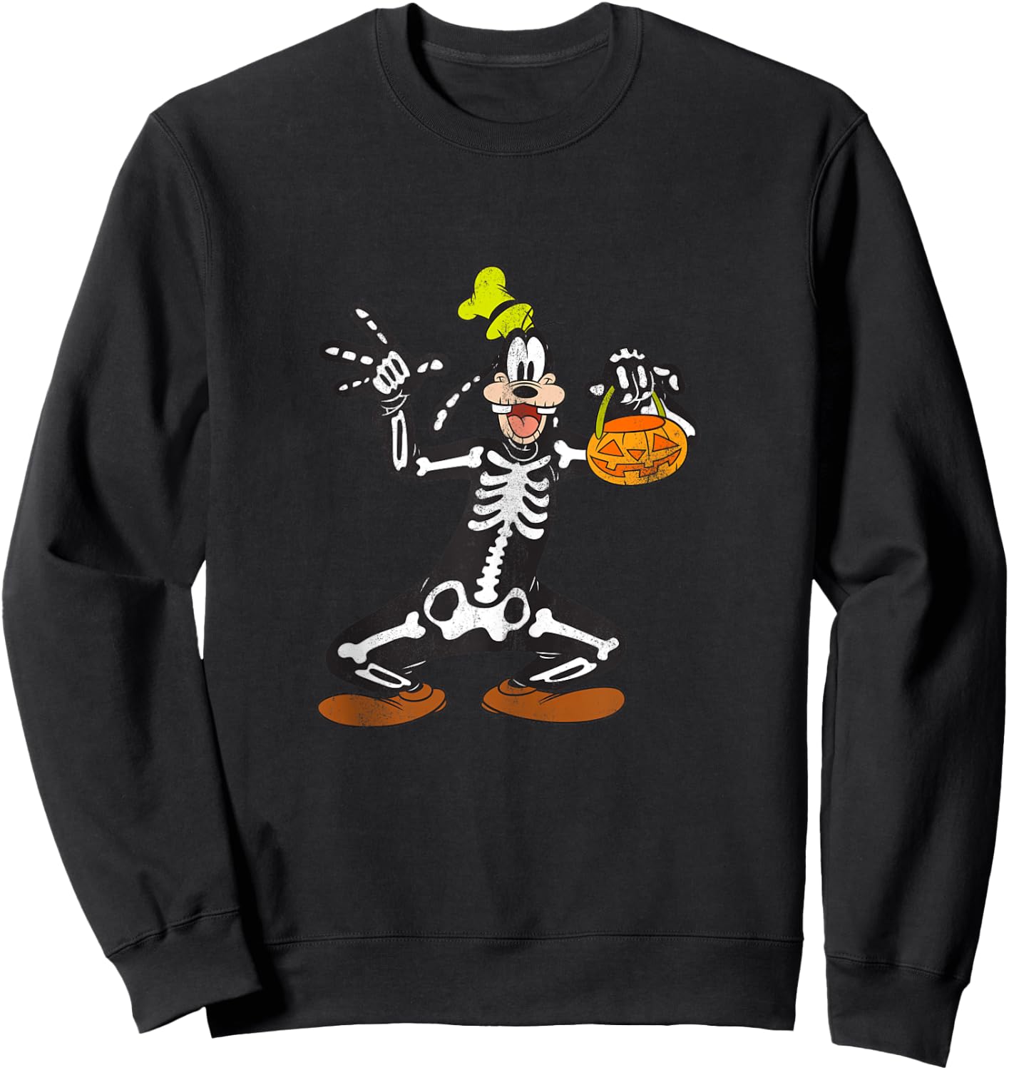 Disney - Goofy Skeleton Halloween Sweatshirt - Sweatshirt | Black