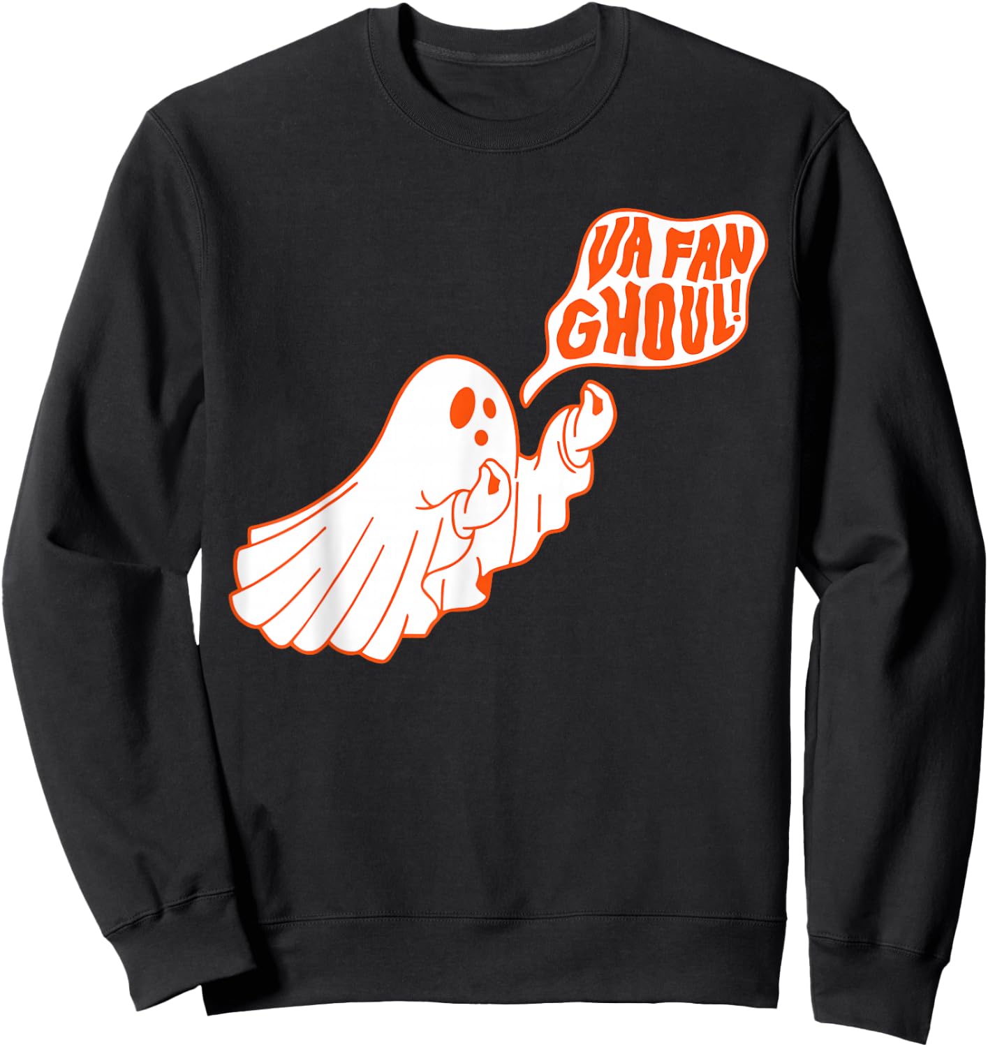 Va Fan Ghoul Ghost Italian Halloween Funny Costume Men Women Sweatshirt - Sweatshirt | Black