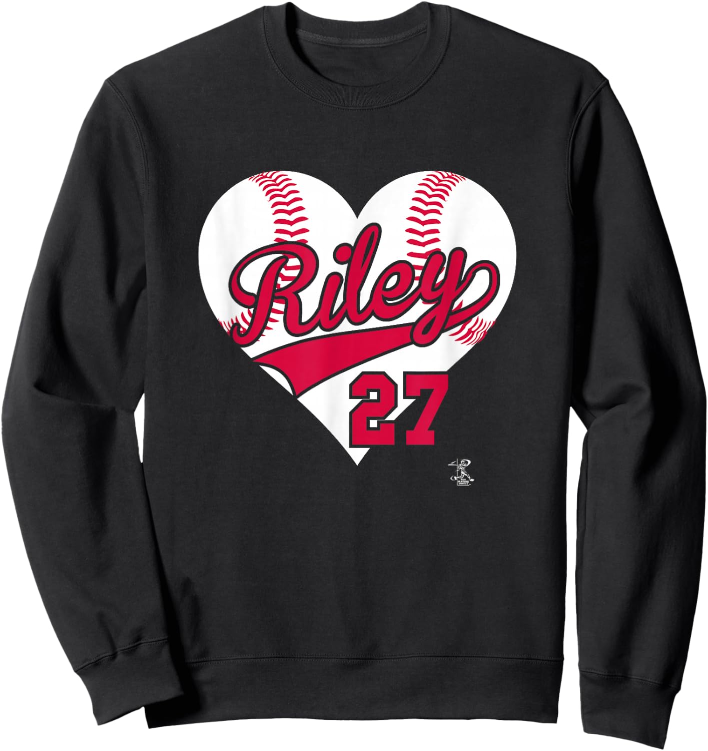 Austin Riley Baseball Heart Gameday Sweatshirt - Sweatshirt | Black