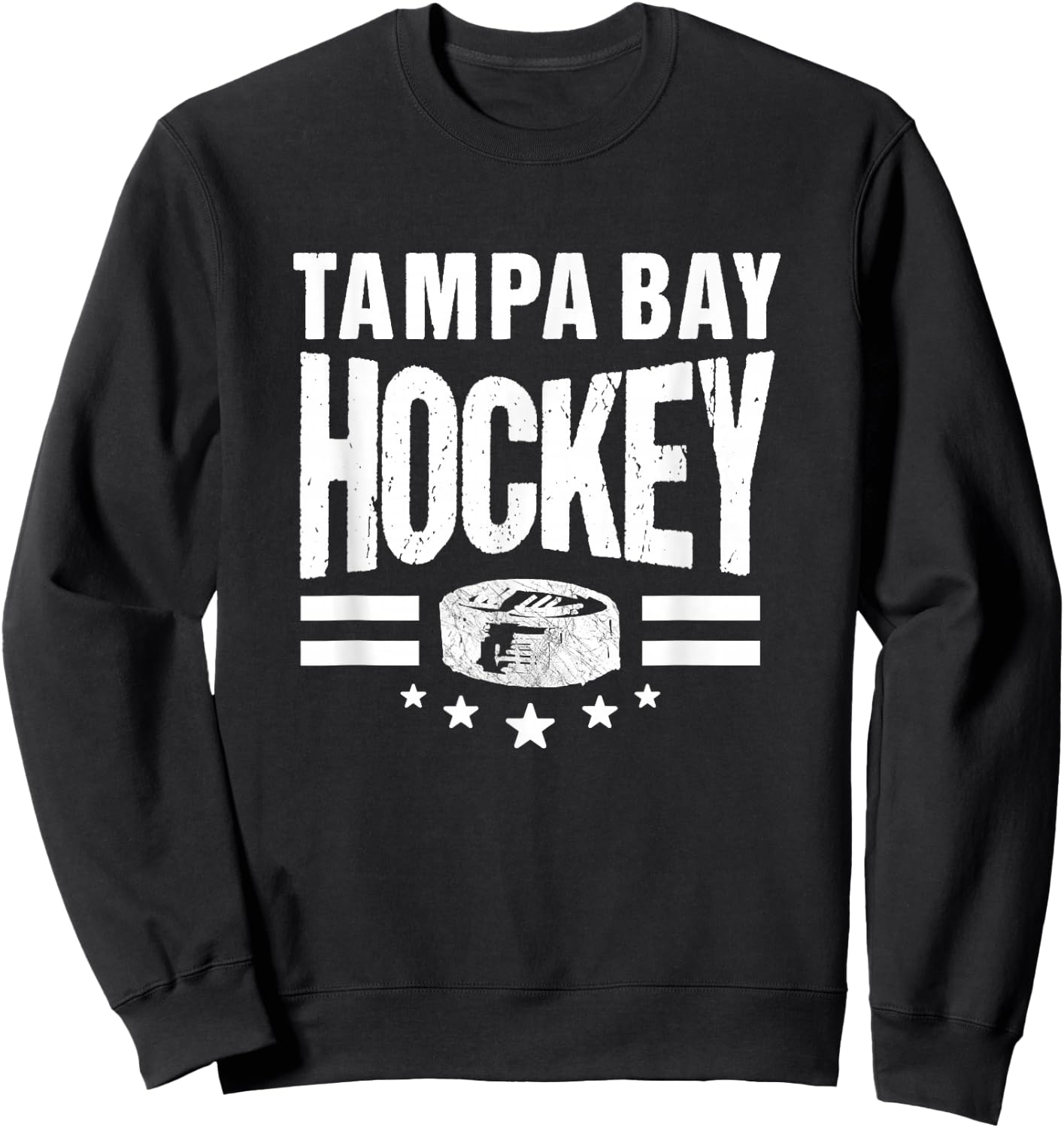 Hockey Tampa Bay Throwback Blue TB Retro Tampa Bay Fan Pro Sweatshirt - Sweatshirt | Black