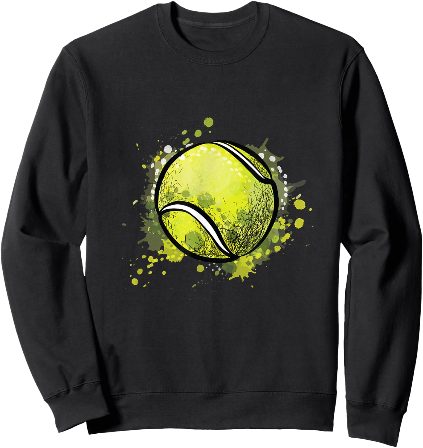 Tennis ball for sports and tennis lover for christmas Sweatshirt - Sweatshirt | Black
