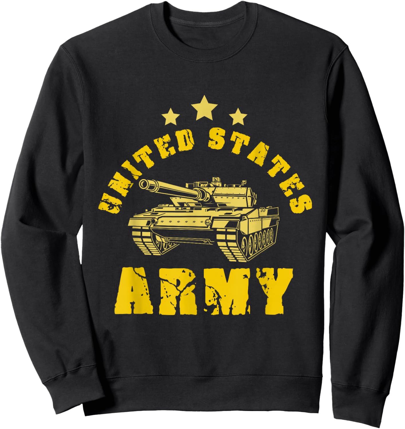 United States Army Battle Tank Battlefield Tank Military Sweatshirt - Sweatshirt | Black