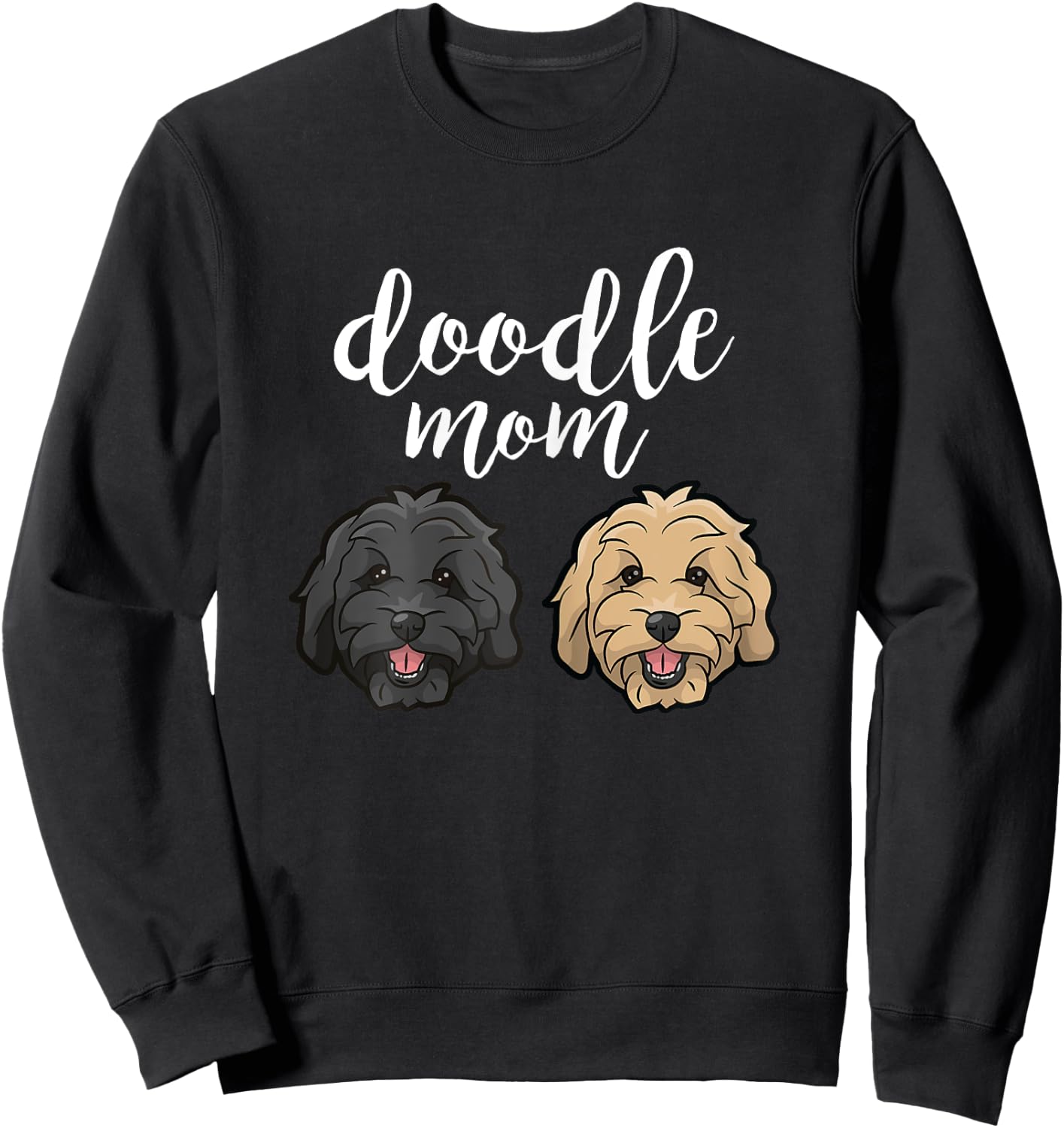 Goldendoodle Mom - Doodle Mom Cute Goldendoodle Gift Sweatshirt - Sweatshirt | Black