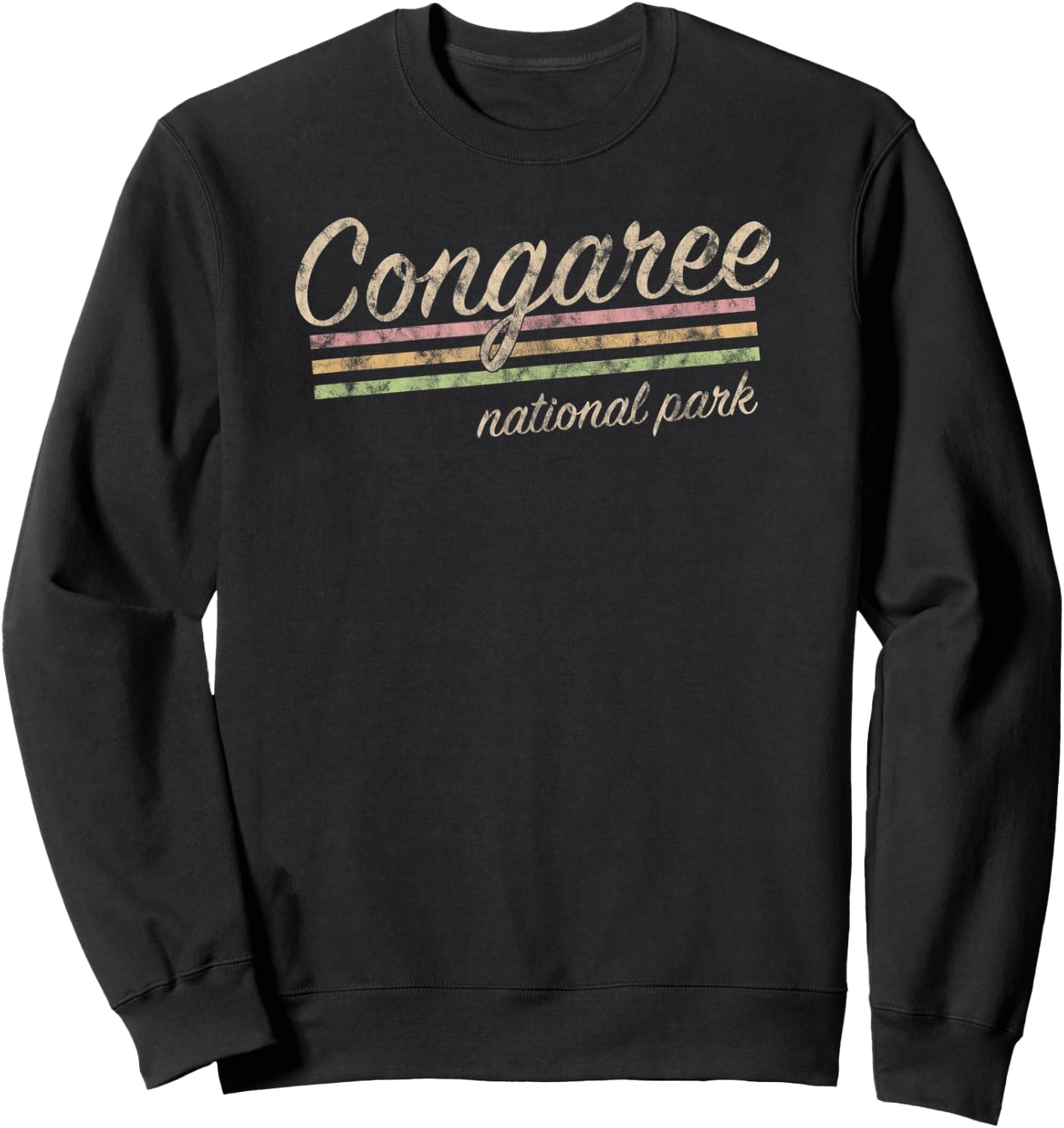 Congaree National Park Retro Vintage Sweatshirt - Sweatshirt | Black