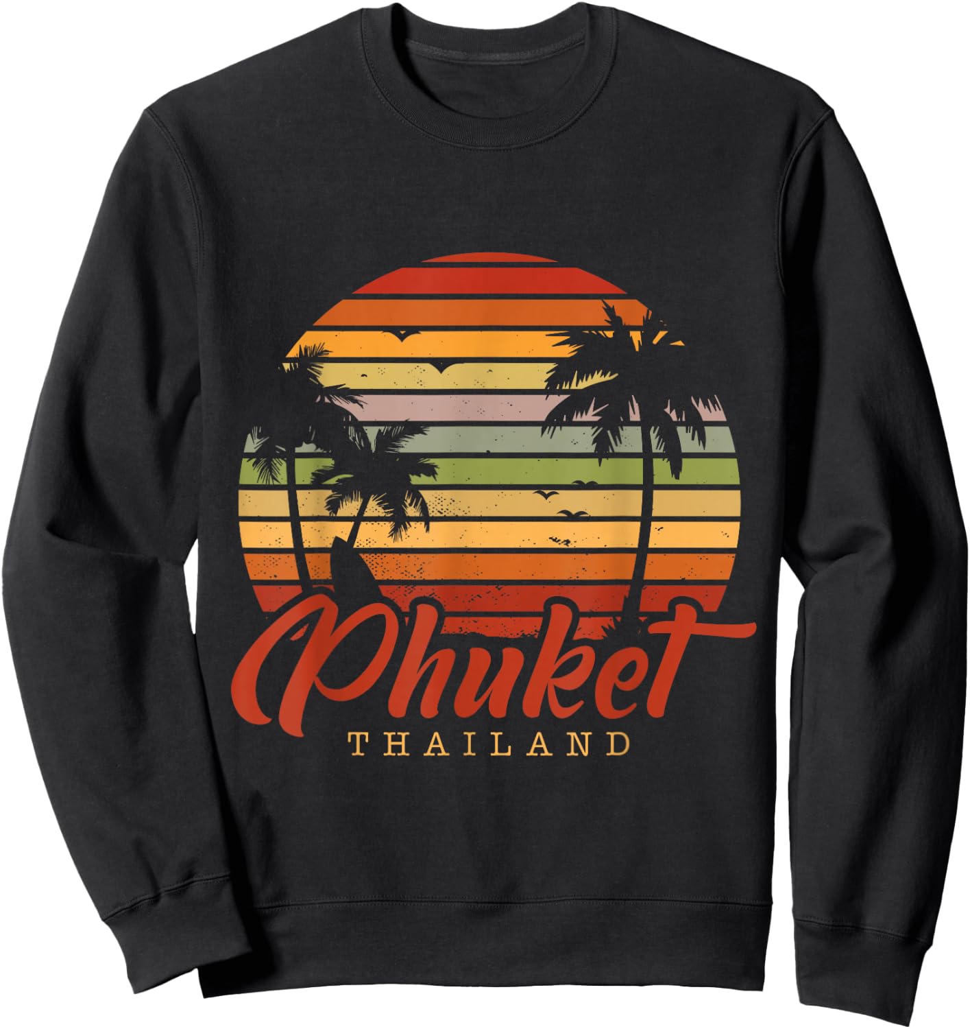 Sunset Tropics Asia Thailand Sweatshirt - Sweatshirt | Black