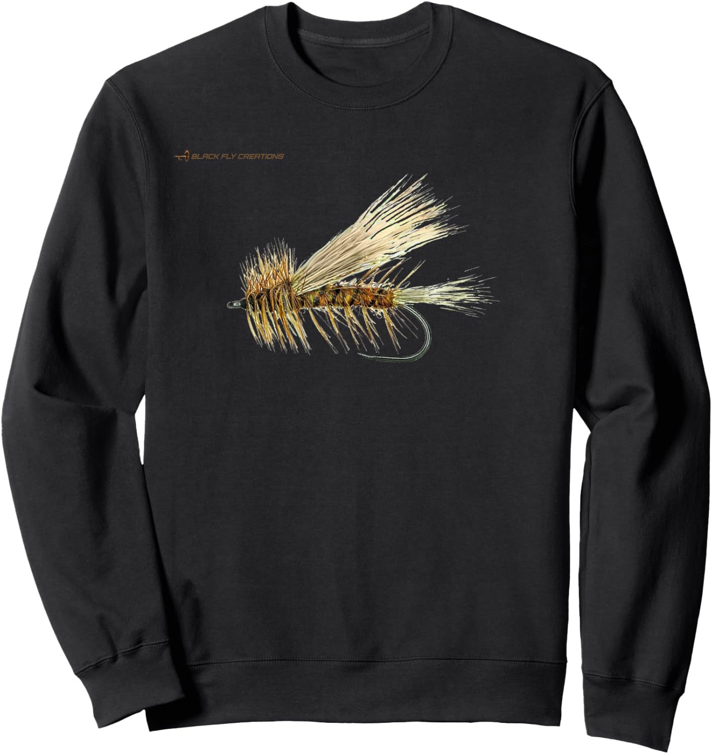 Dry Fly Stimulator Fly Fishing Shirts by Black Fly Sweatshirt - Sweatshirt | Black