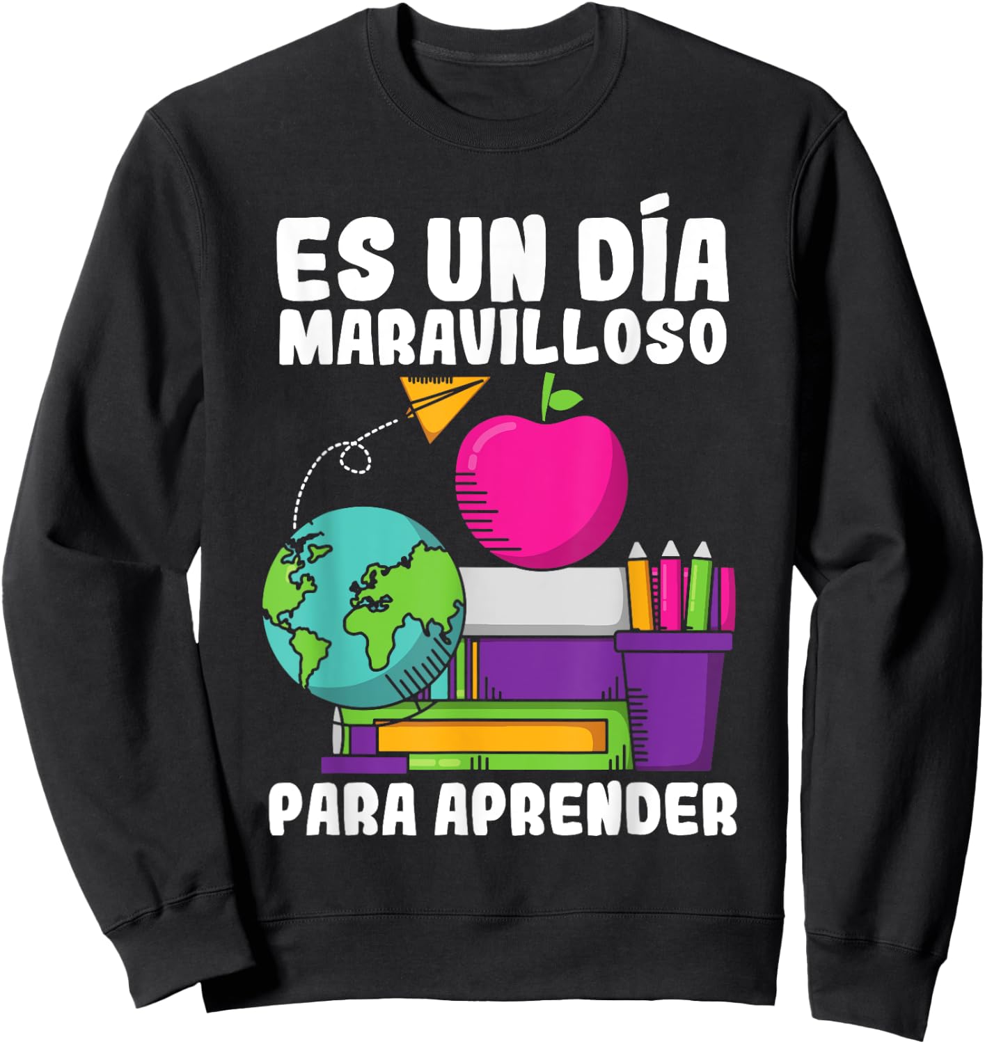 Maestras Spanish Teacher Maestra Hispanic Teacher Espanol Women Girls Kids Sweatshirt - Sweatshirt | Black