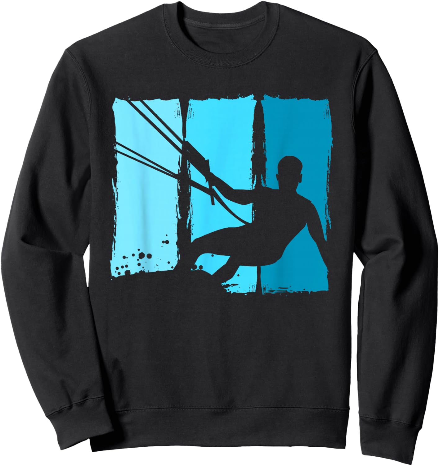 Kitesurf Board Trainer Kite Kiteboarding Kitesurfing Sweatshirt - Sweatshirt | Black