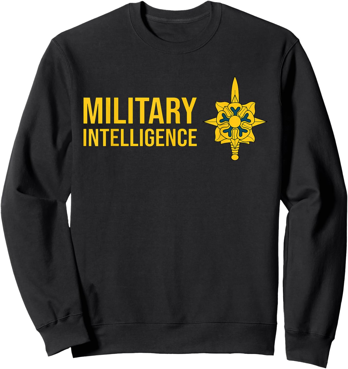 Army Military Intellence Corps US USA Sweatshirt - Sweatshirt | Black