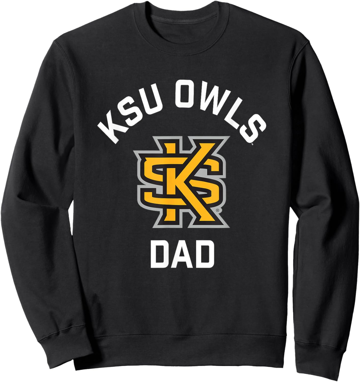 Kennesaw State University Owls Arched Dad Sweatshirt - Sweatshirt | Black